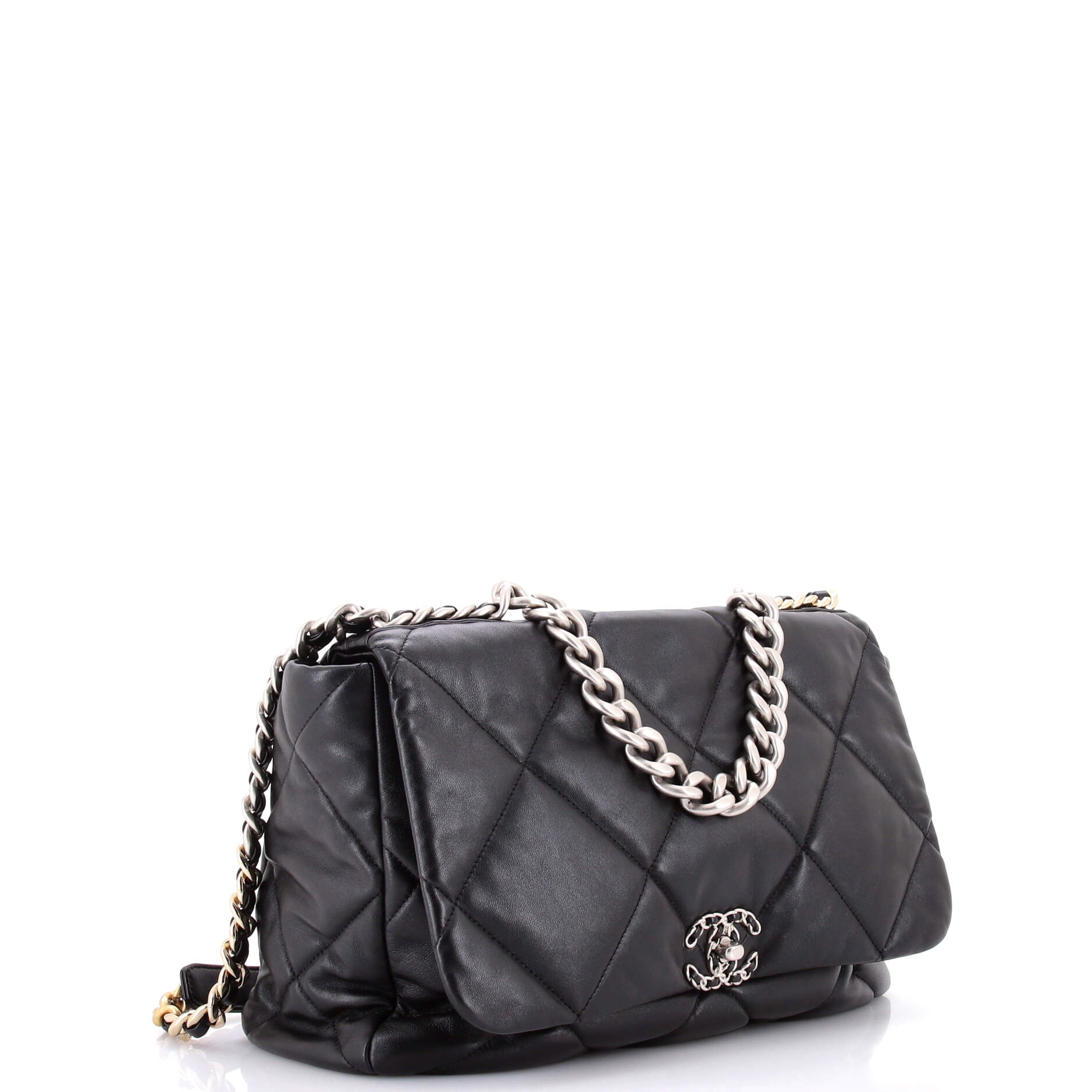 Chanel 19 Flap Bag Quilted Leather Maxi