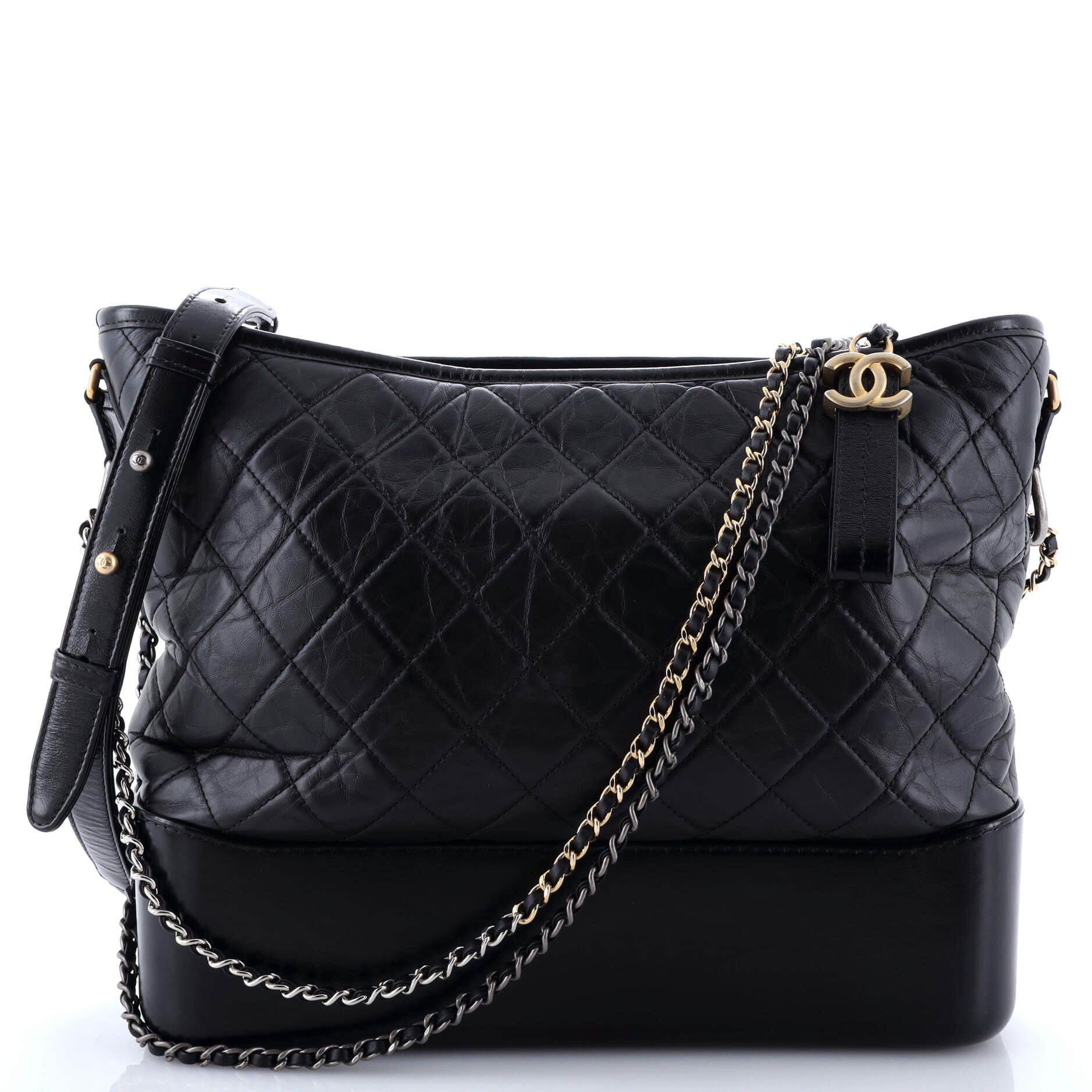Chanel Gabrielle Hobo Quilted Aged Calfskin Large