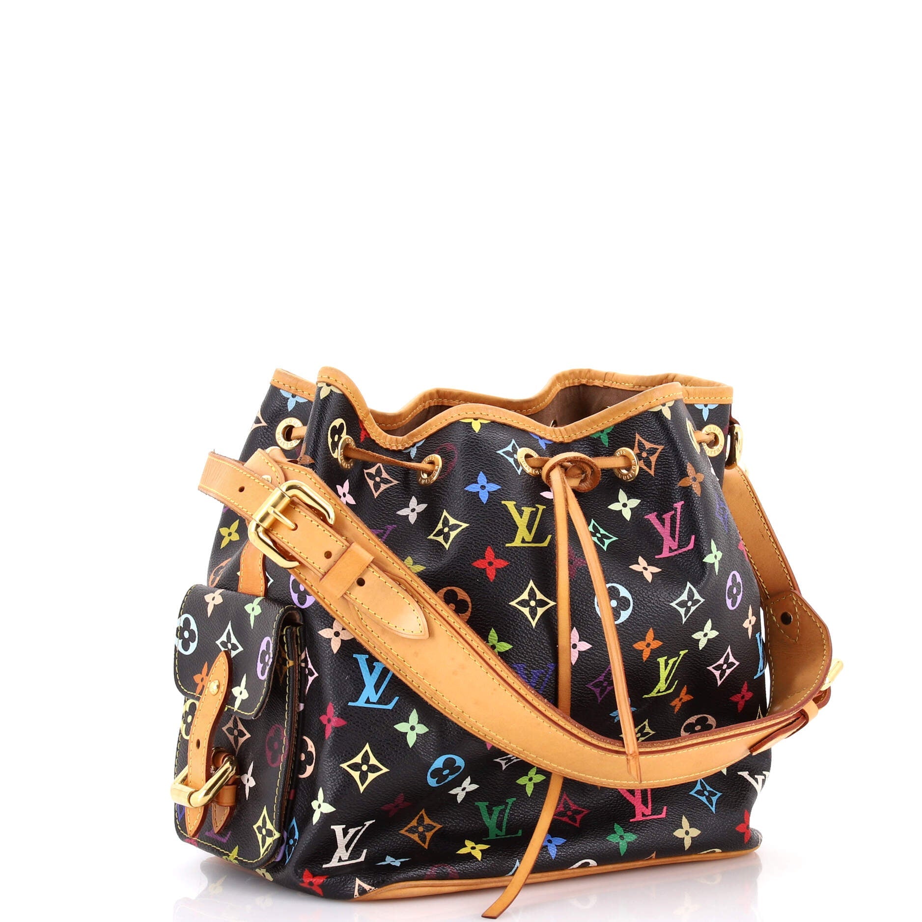 Louis Vuitton Petit Noe Handbag Monogram Multicolor