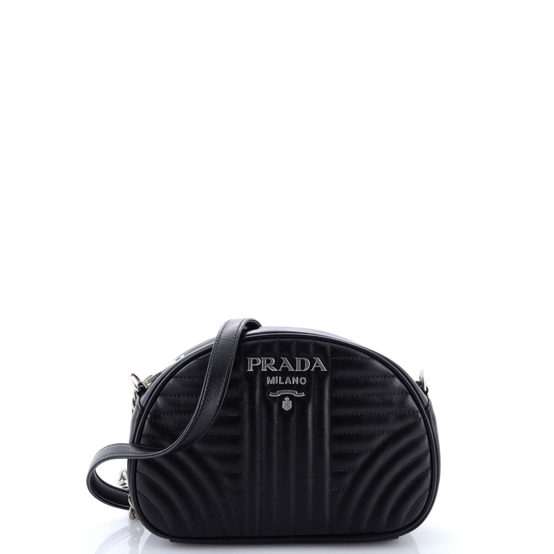 Prada Dome Crossbody Bag Diagramme Quilted Leather Small