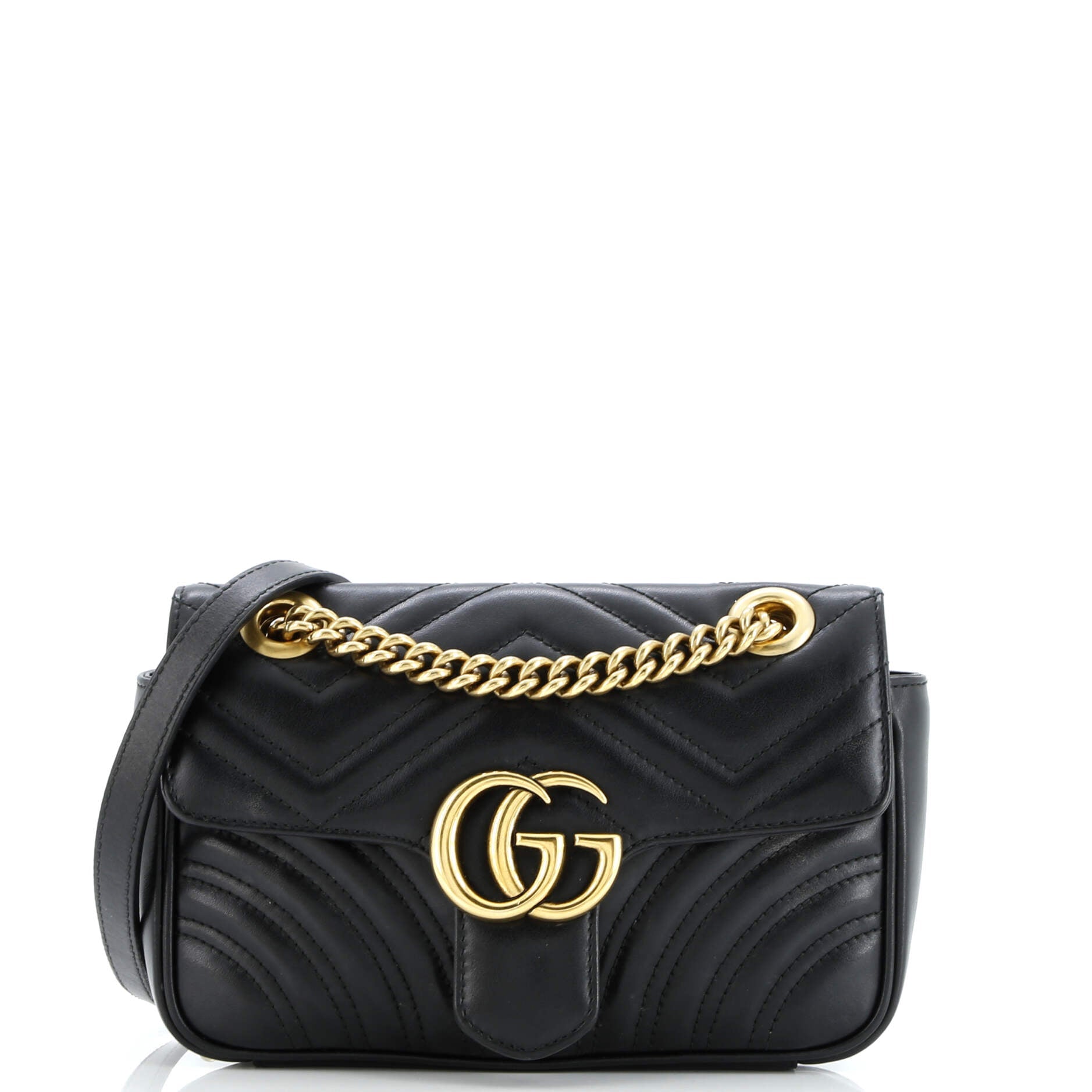 Gucci GG Marmont Flap Bag Matelasse Leather Mini