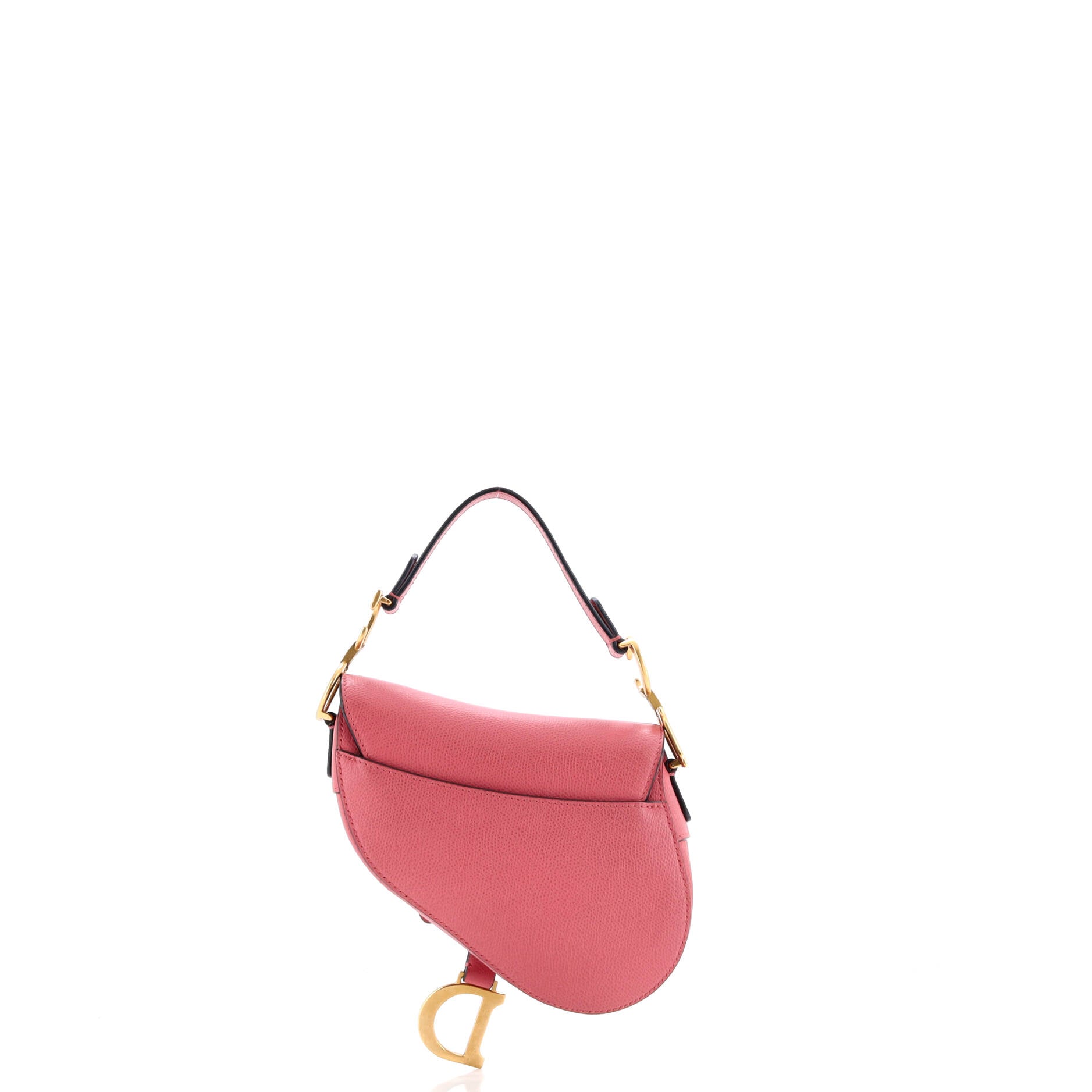 Christian Dior Saddle Handbag Leather Mini