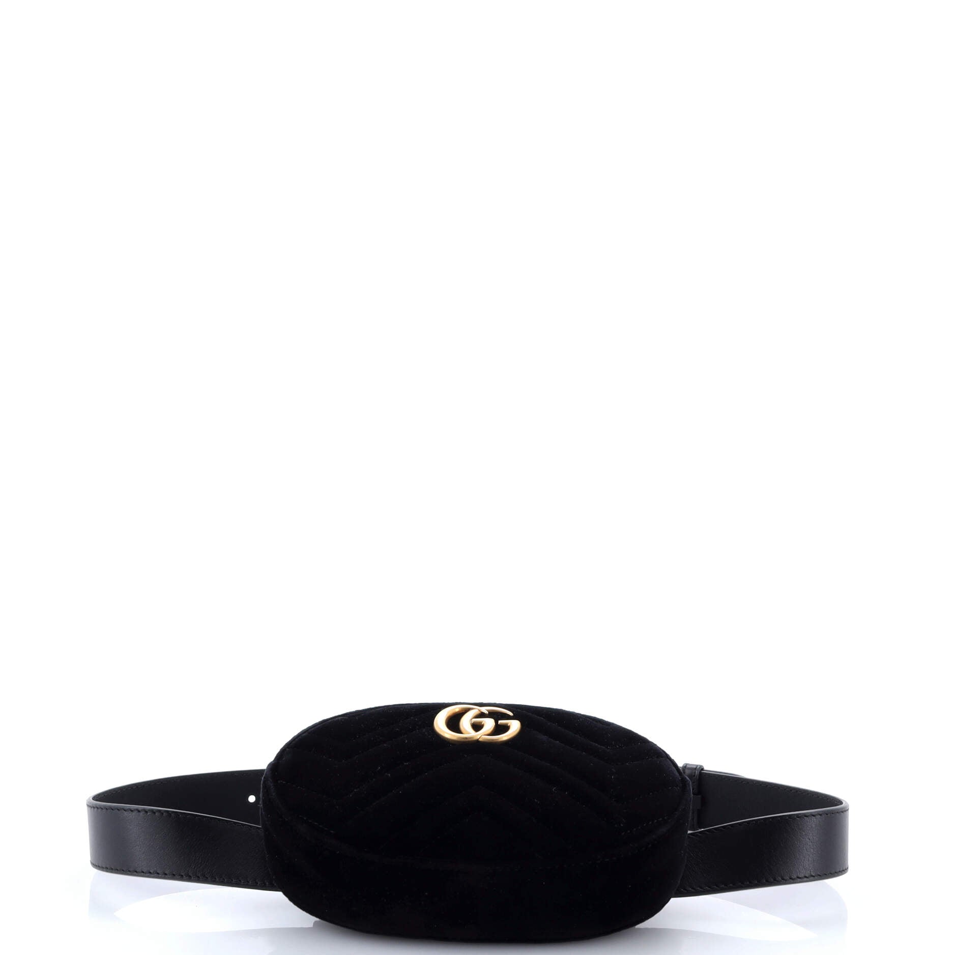 Gucci GG Marmont Belt Bag Matelasse Velvet