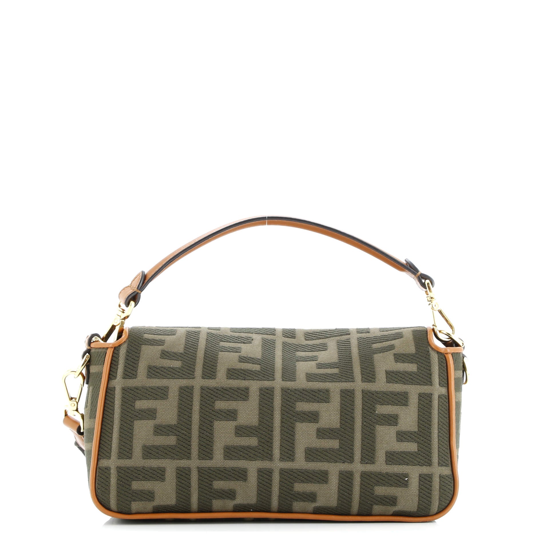 Fendi Baguette NM Bag Zucca Embroidered Canvas Medium
