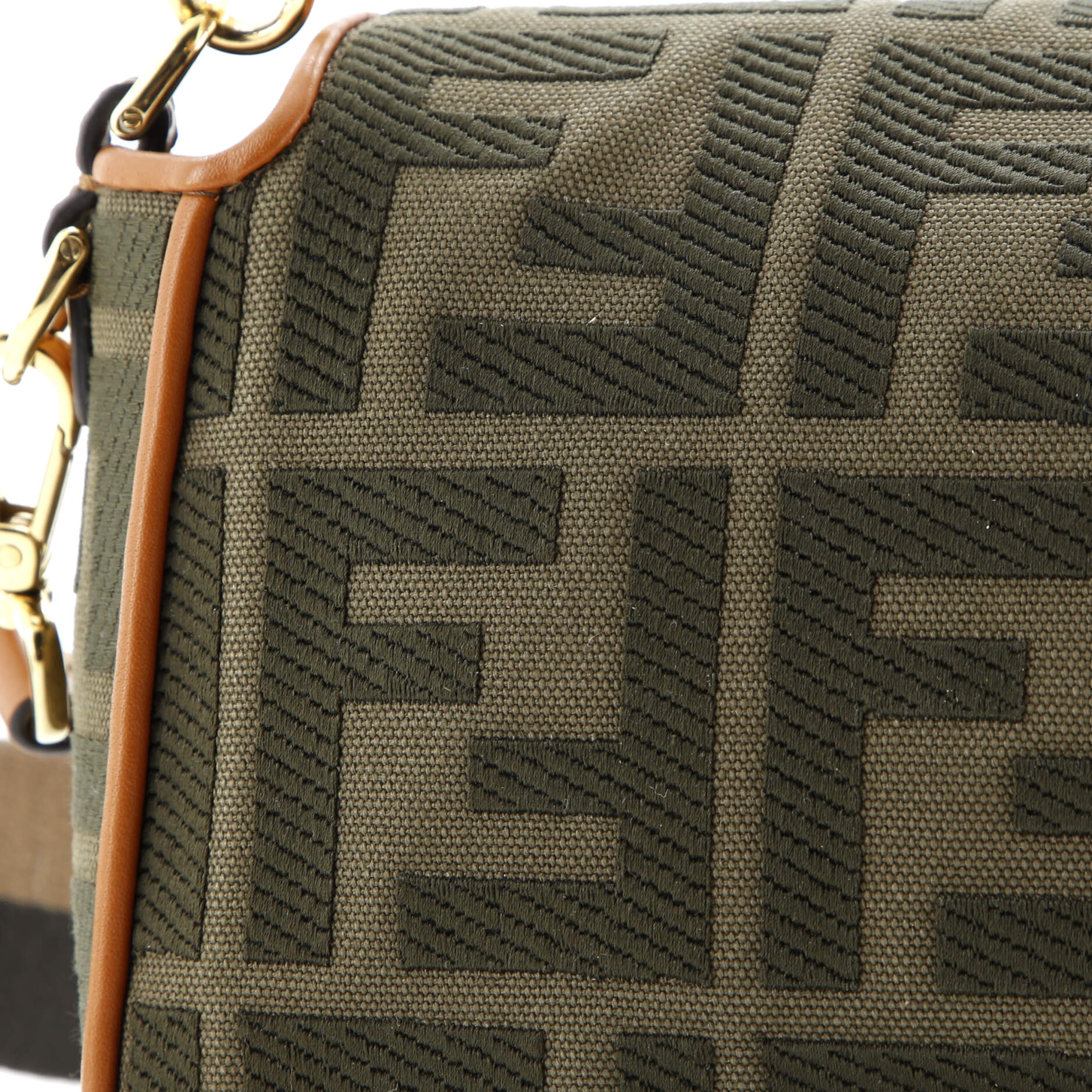 Fendi Baguette NM Bag Zucca Embroidered Canvas Medium