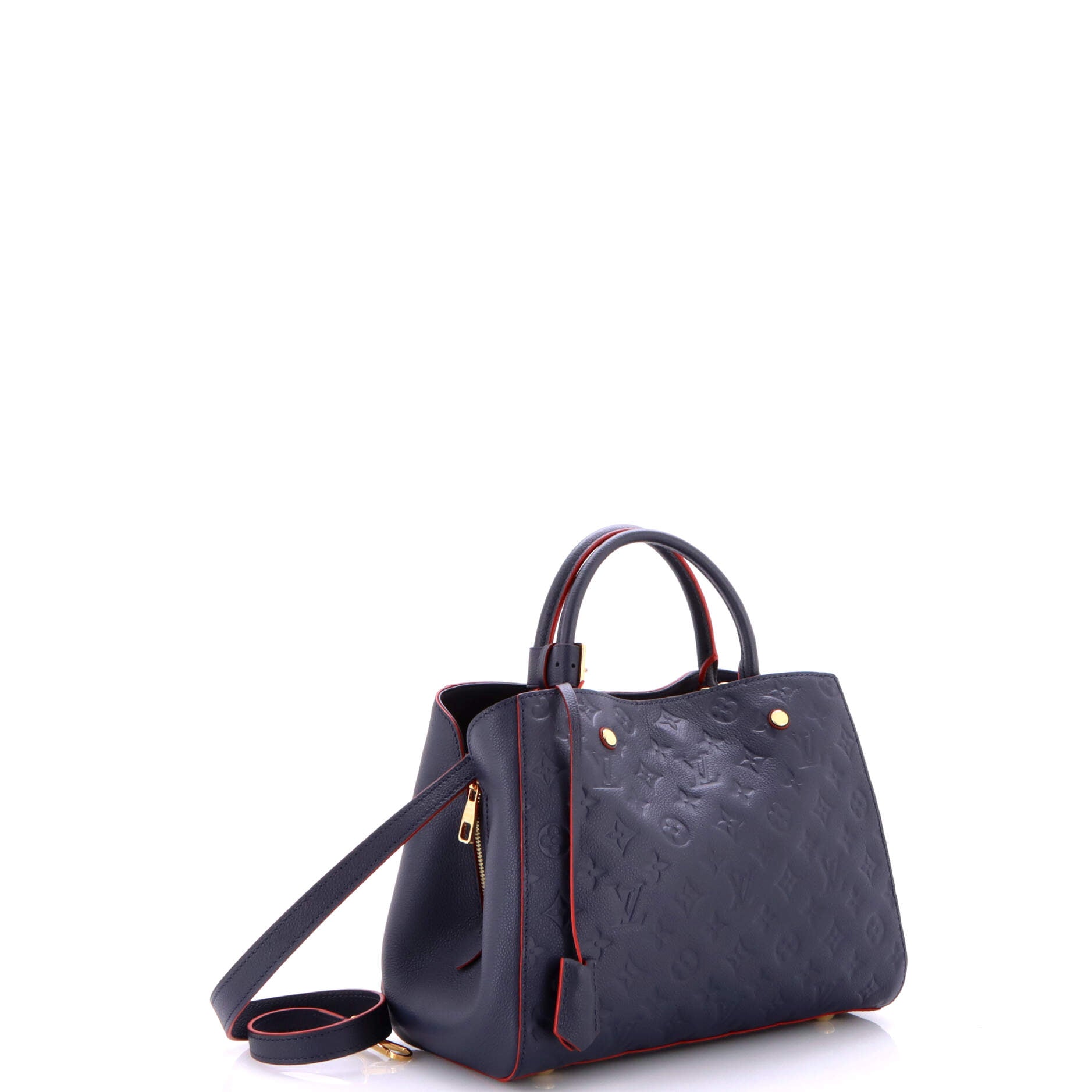 Louis Vuitton Montaigne Handbag Monogram Empreinte Leather MM
