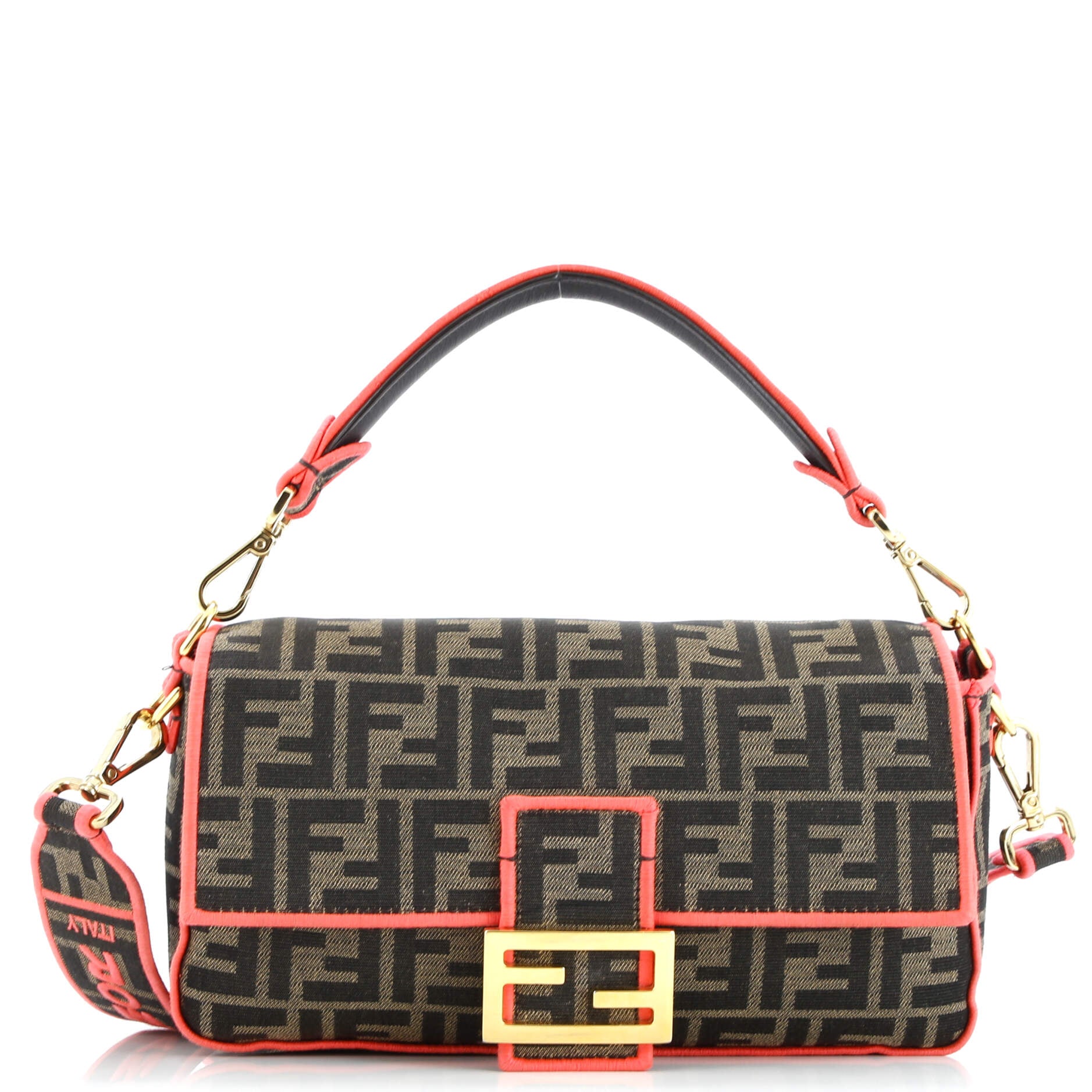 Fendi Baguette NM Bag Zucca Canvas Medium