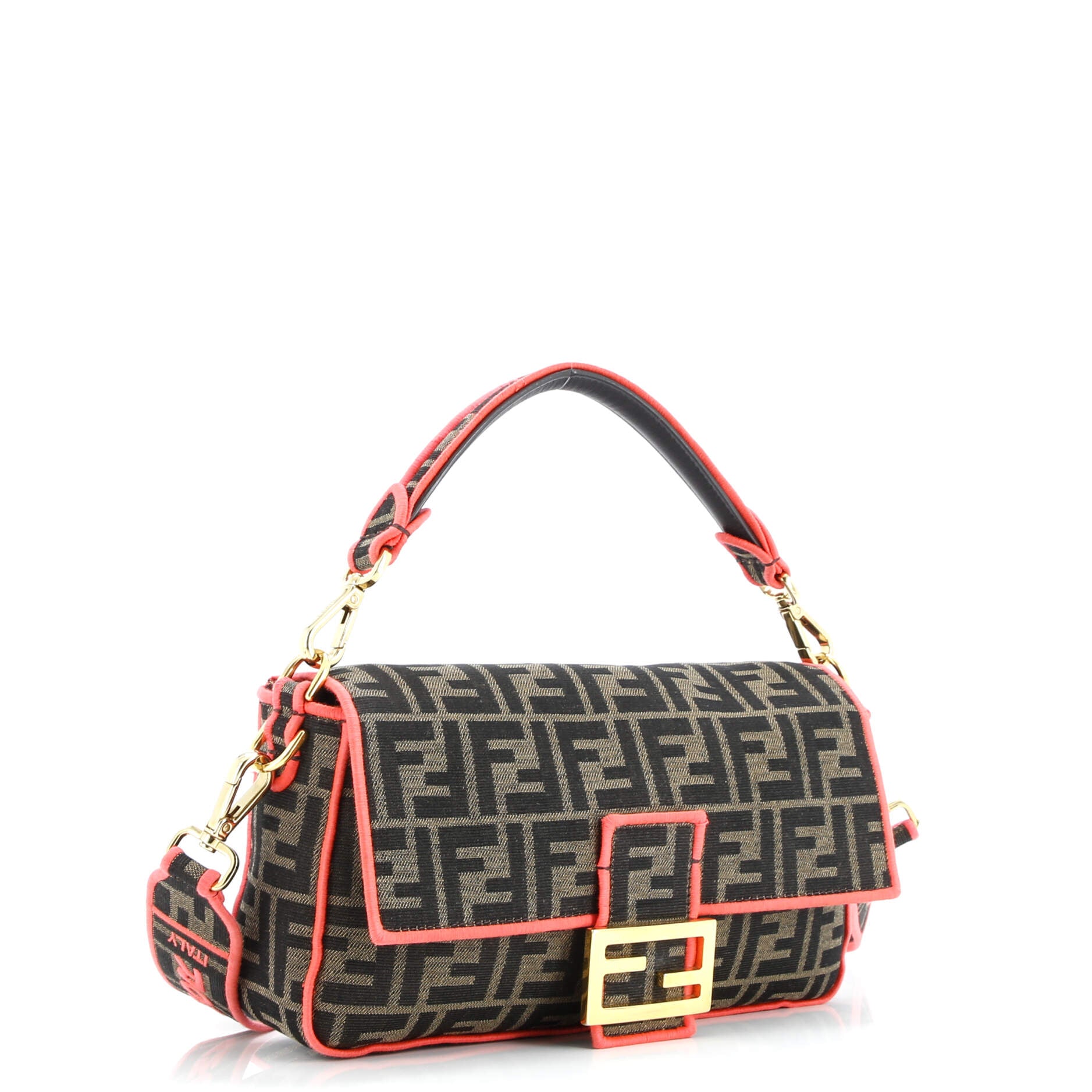 Fendi Baguette NM Bag Zucca Canvas Medium