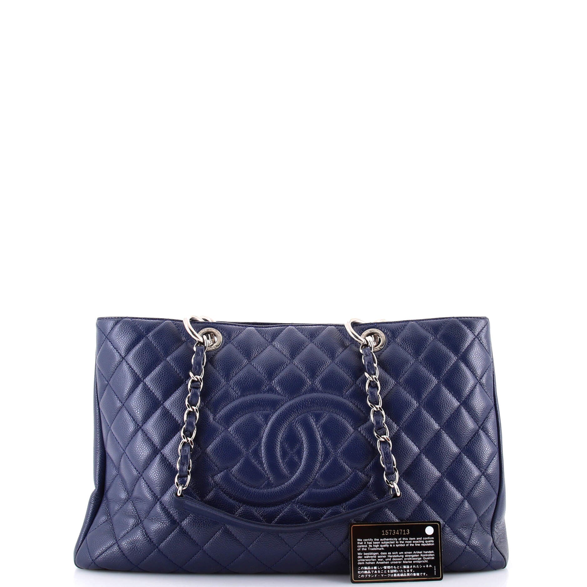 Chanel Grand Shopping Tote Quilted Caviar XL