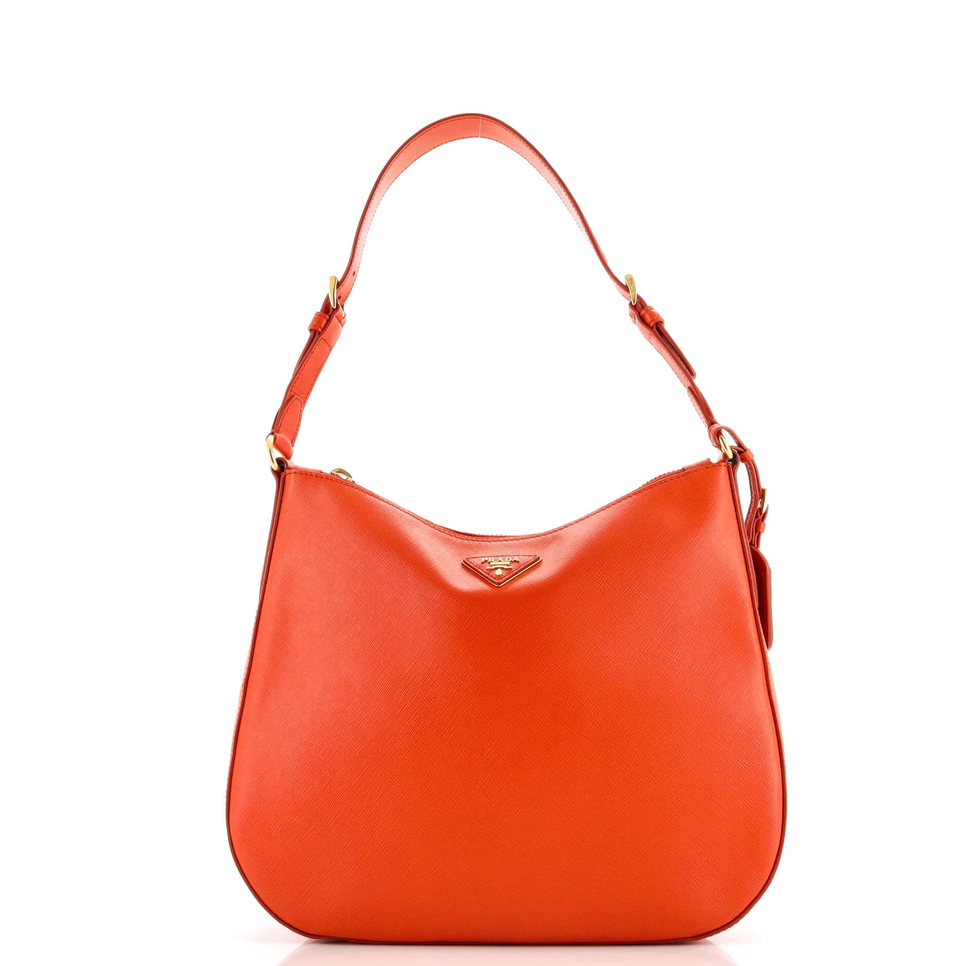 Prada Lux Zip Hobo Saffiano Leather Medium