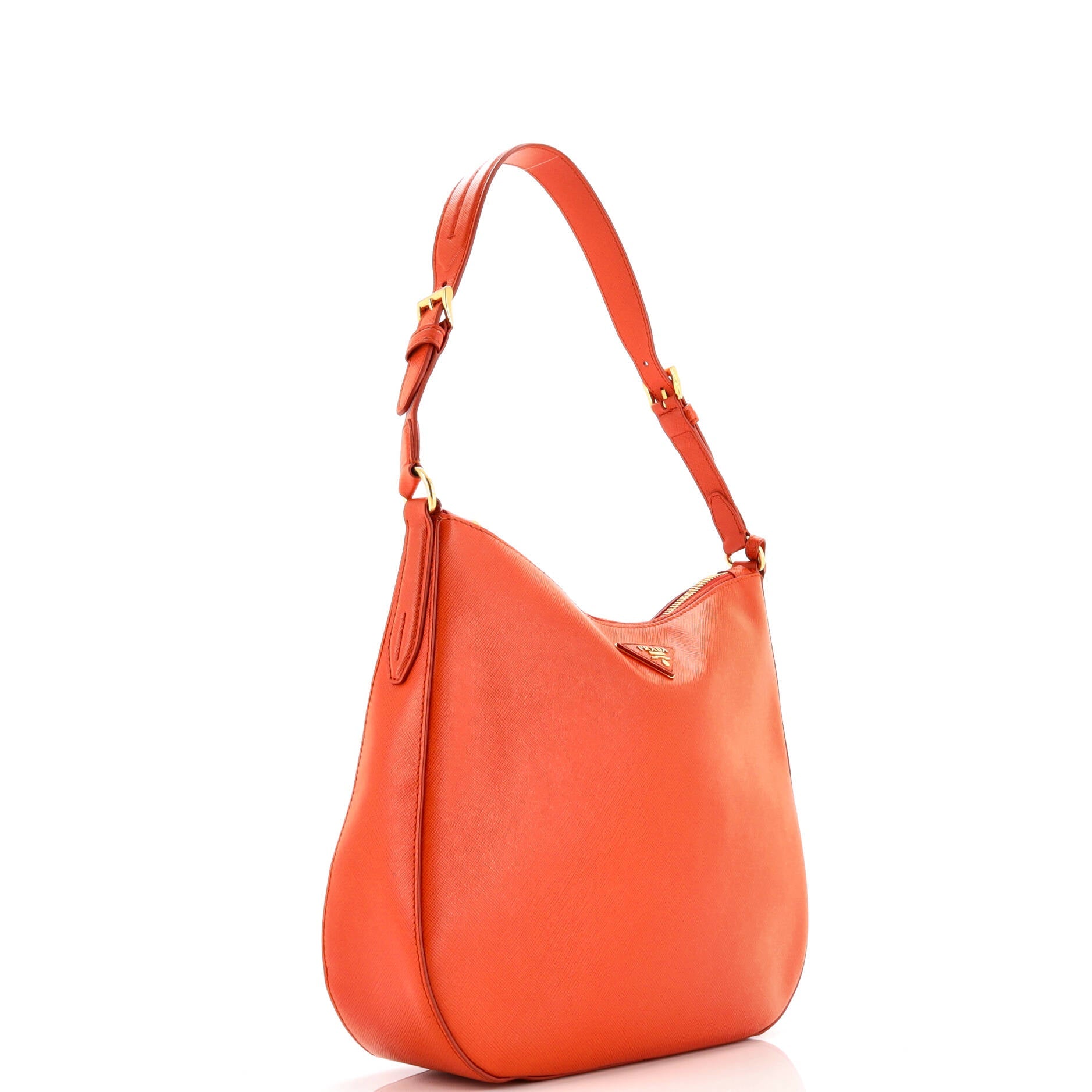 Prada Lux Zip Hobo Saffiano Leather Medium