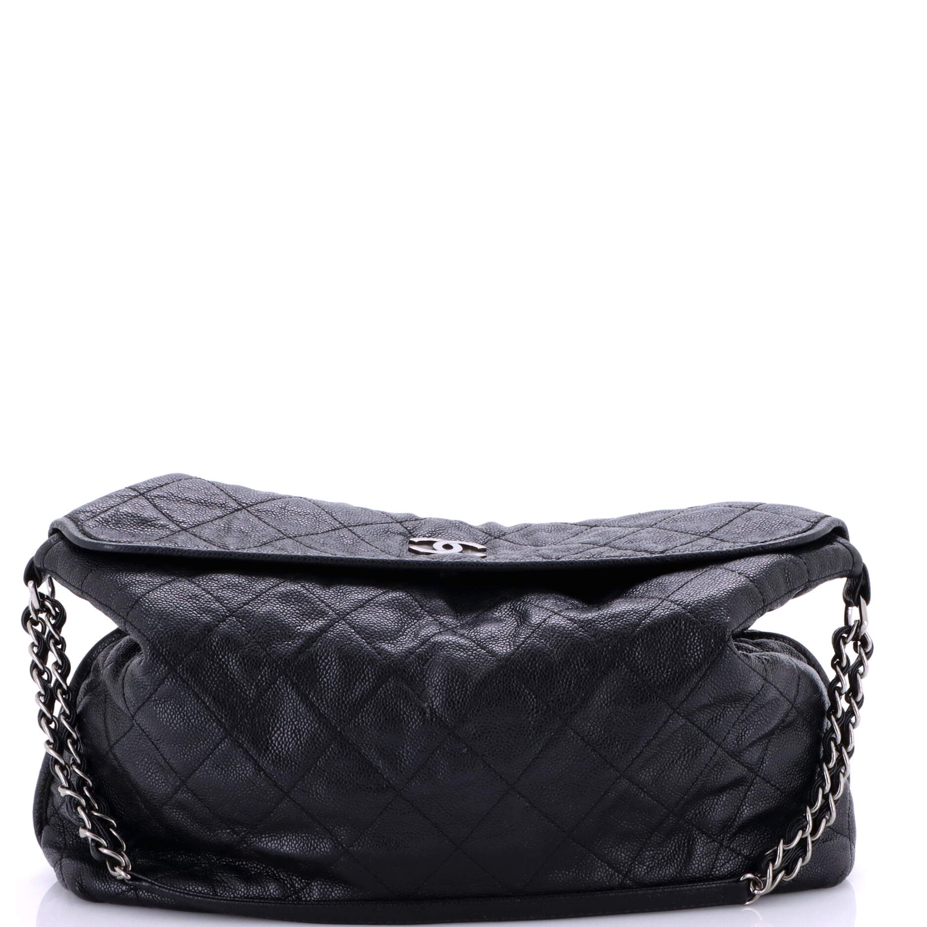 Chanel French Riviera Hobo Quilted Caviar Large