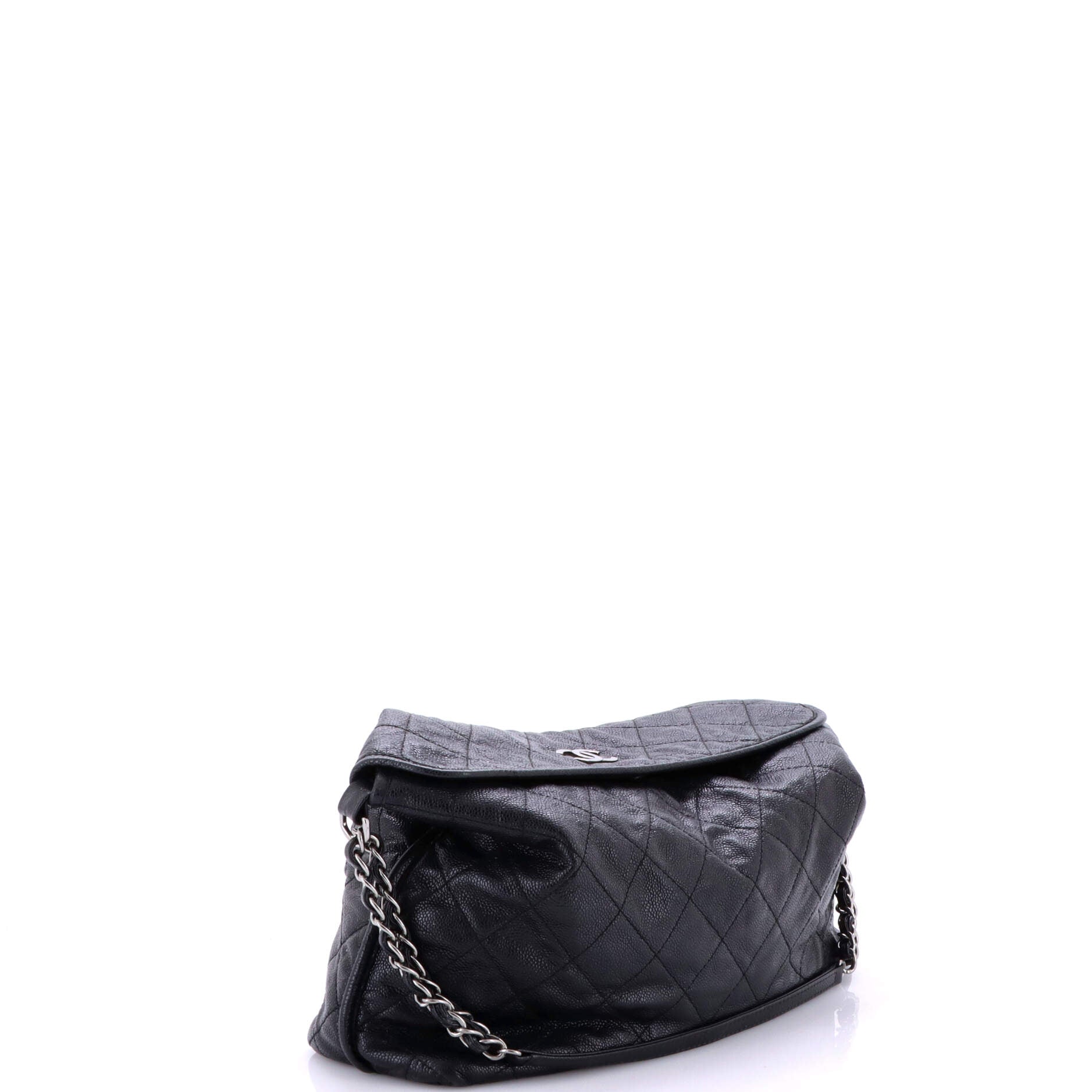 Chanel French Riviera Hobo Quilted Caviar Large