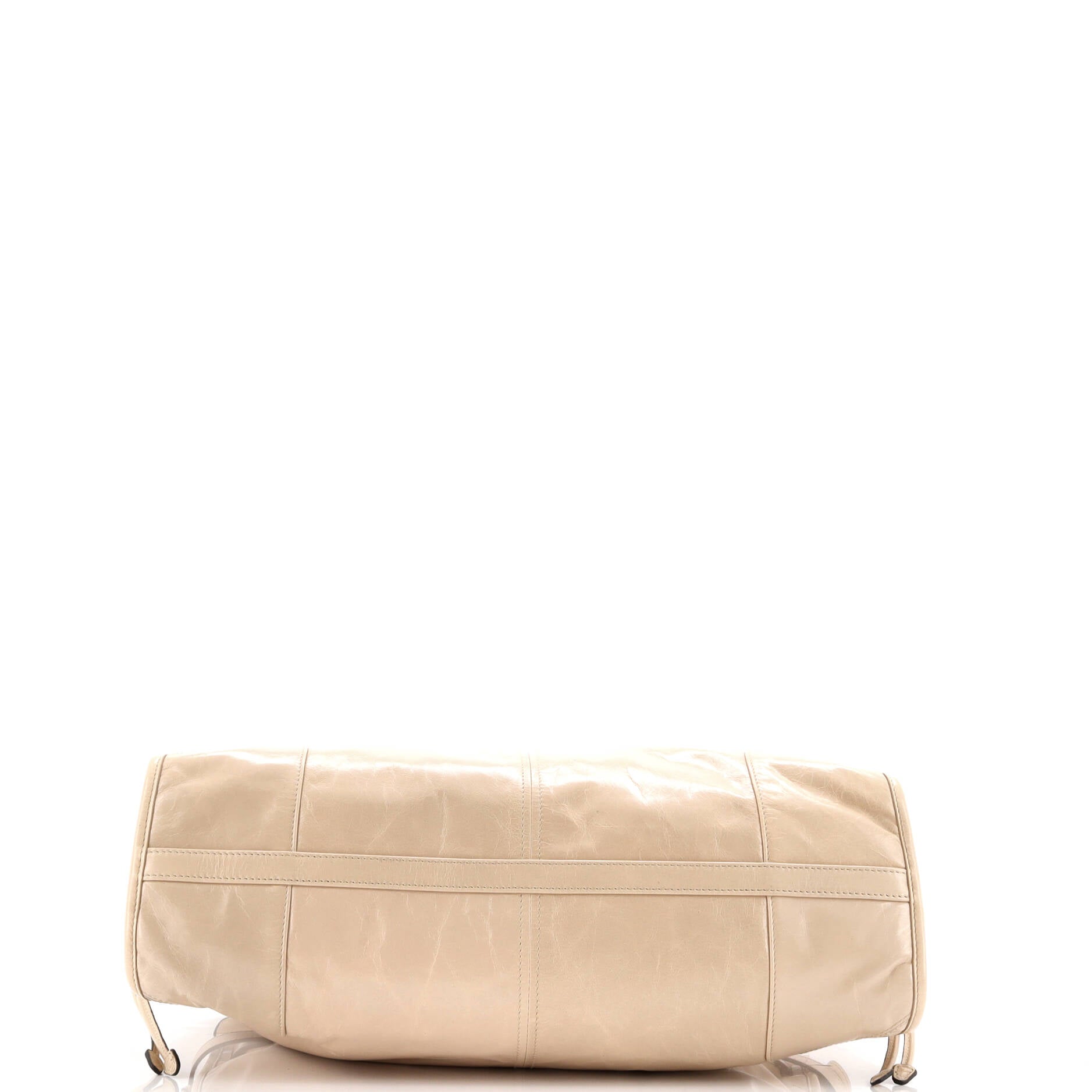 Prada Belted Convertible Shoulder Bag Vitello Shine Large