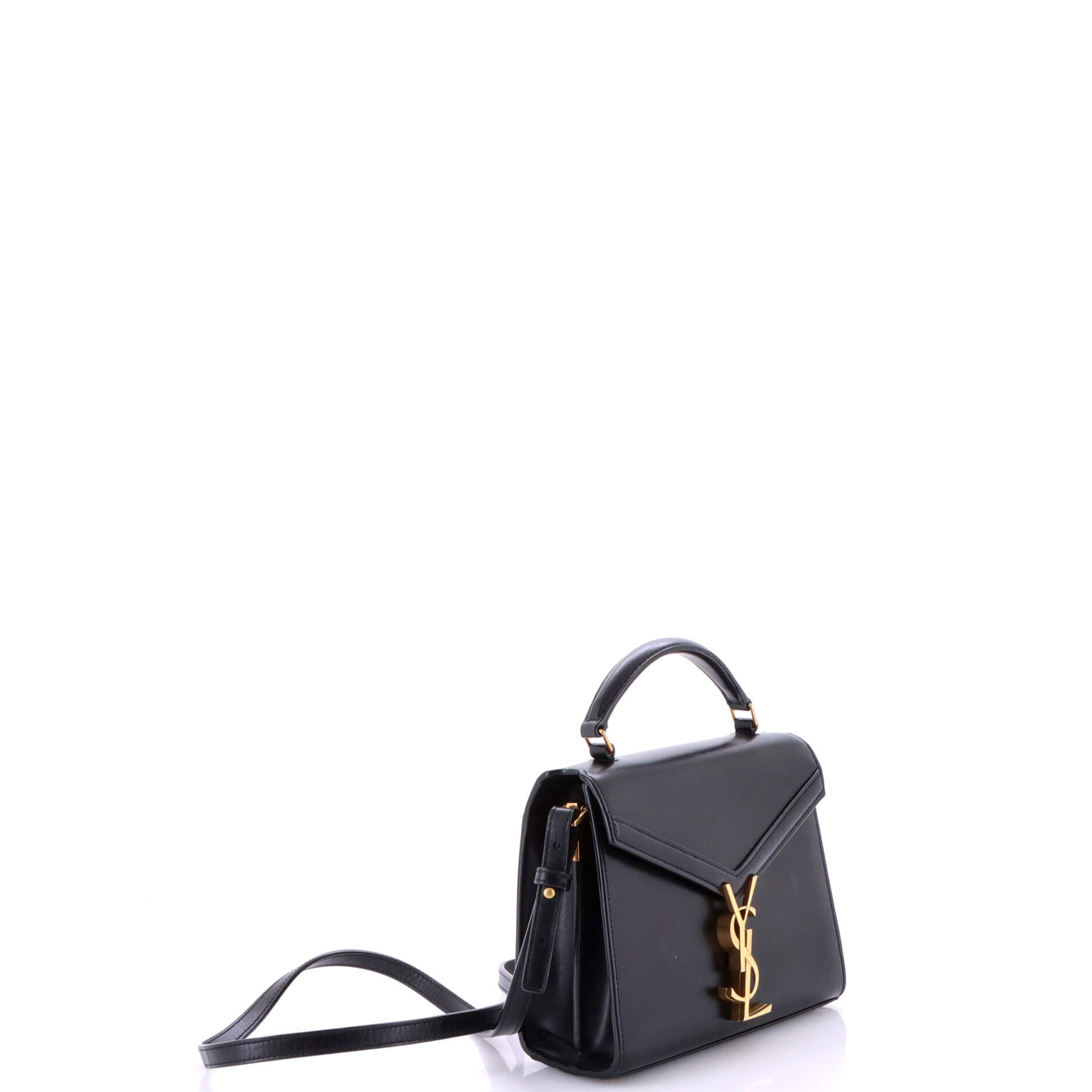 Saint Laurent Cassandra Top Handle Bag Leather Mini