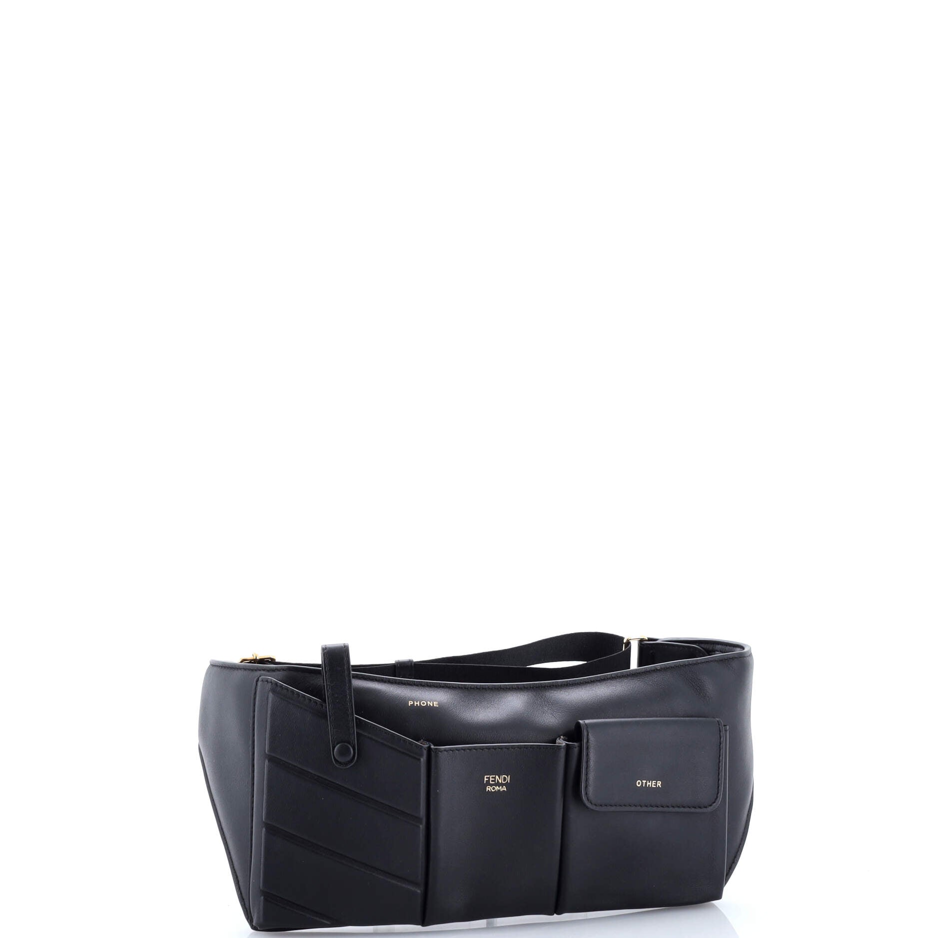 Fendi 3 Pockets Belt Bag Leather