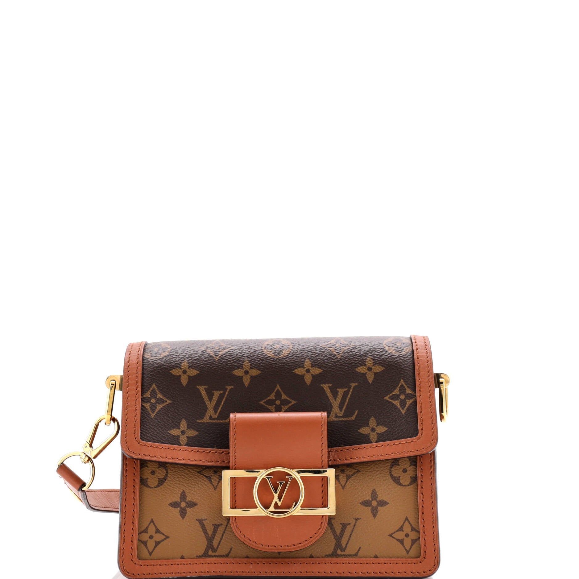 Louis Vuitton Dauphine Shoulder Bag Reverse Monogram Canvas Mini