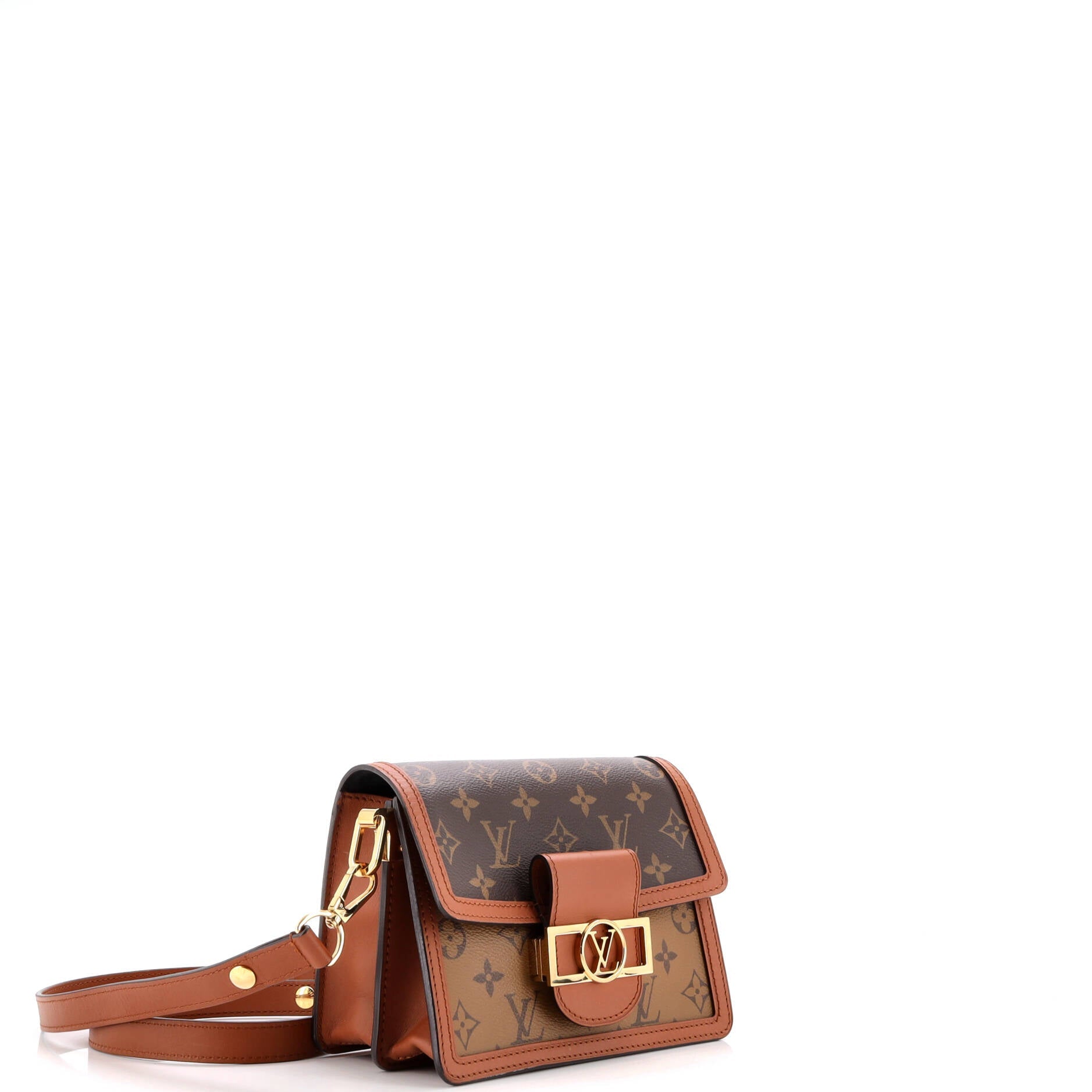 Louis Vuitton Dauphine Shoulder Bag Reverse Monogram Canvas Mini