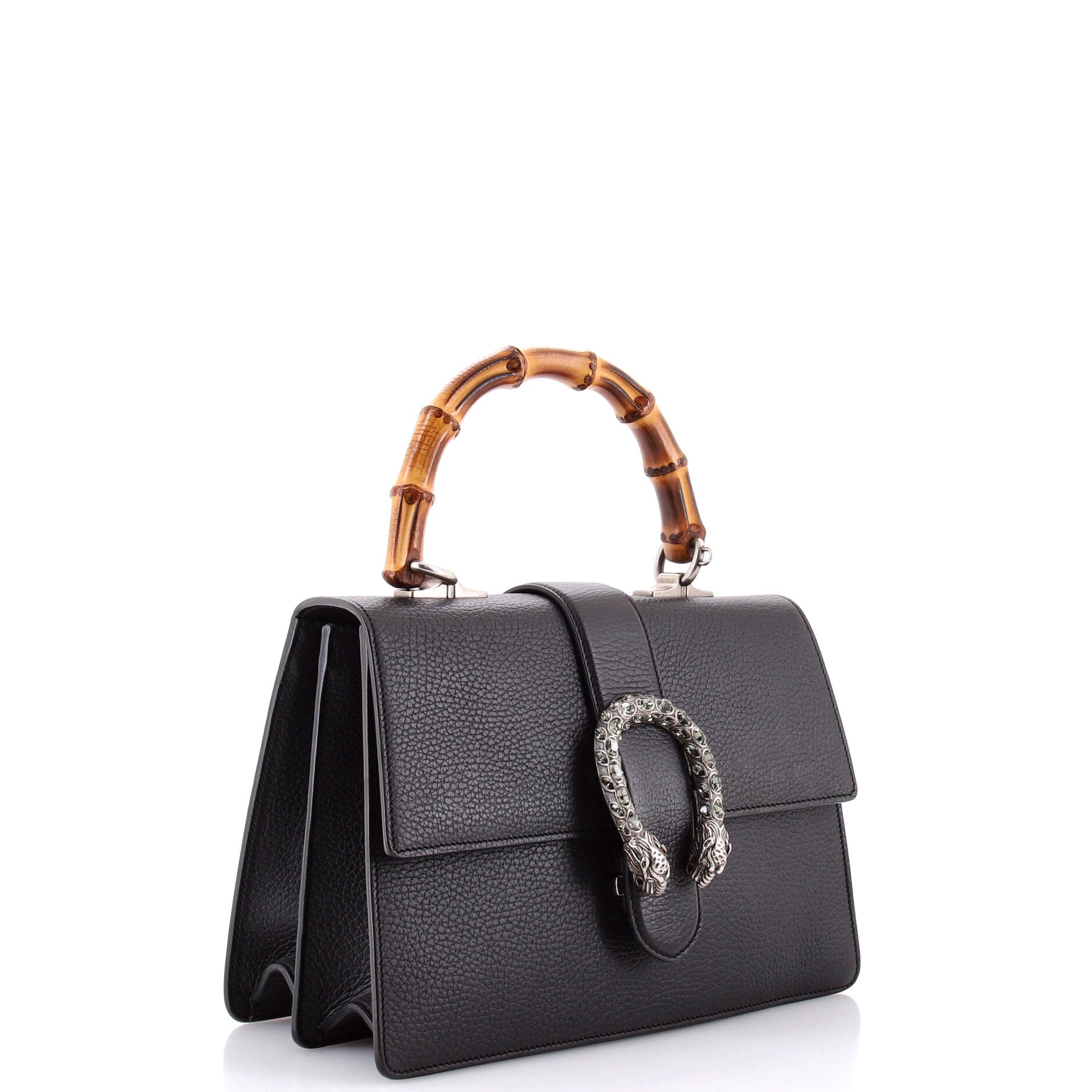 Gucci Dionysus Bamboo Top Handle Bag Leather Medium