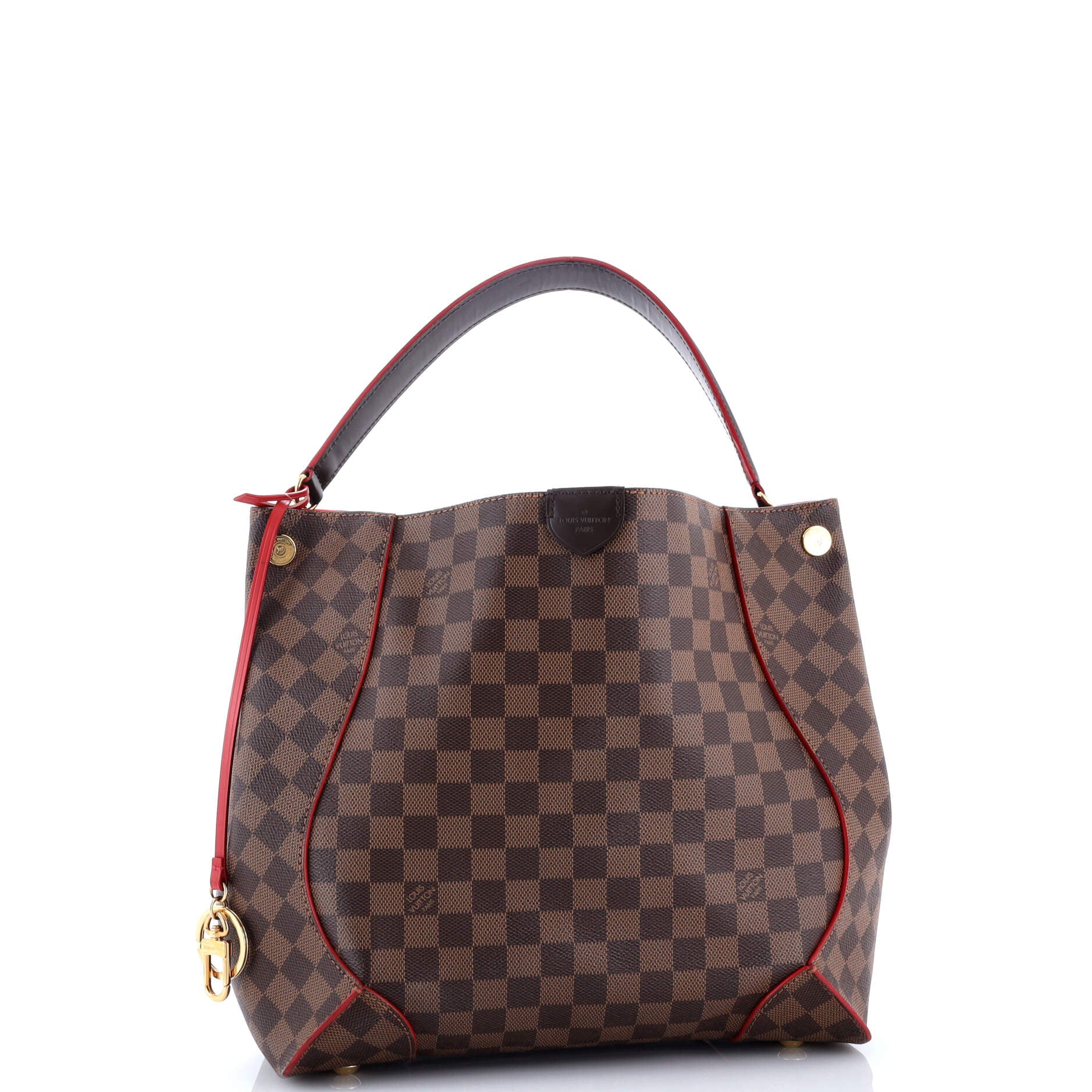 Louis Vuitton Caissa Hobo Damier with Leather