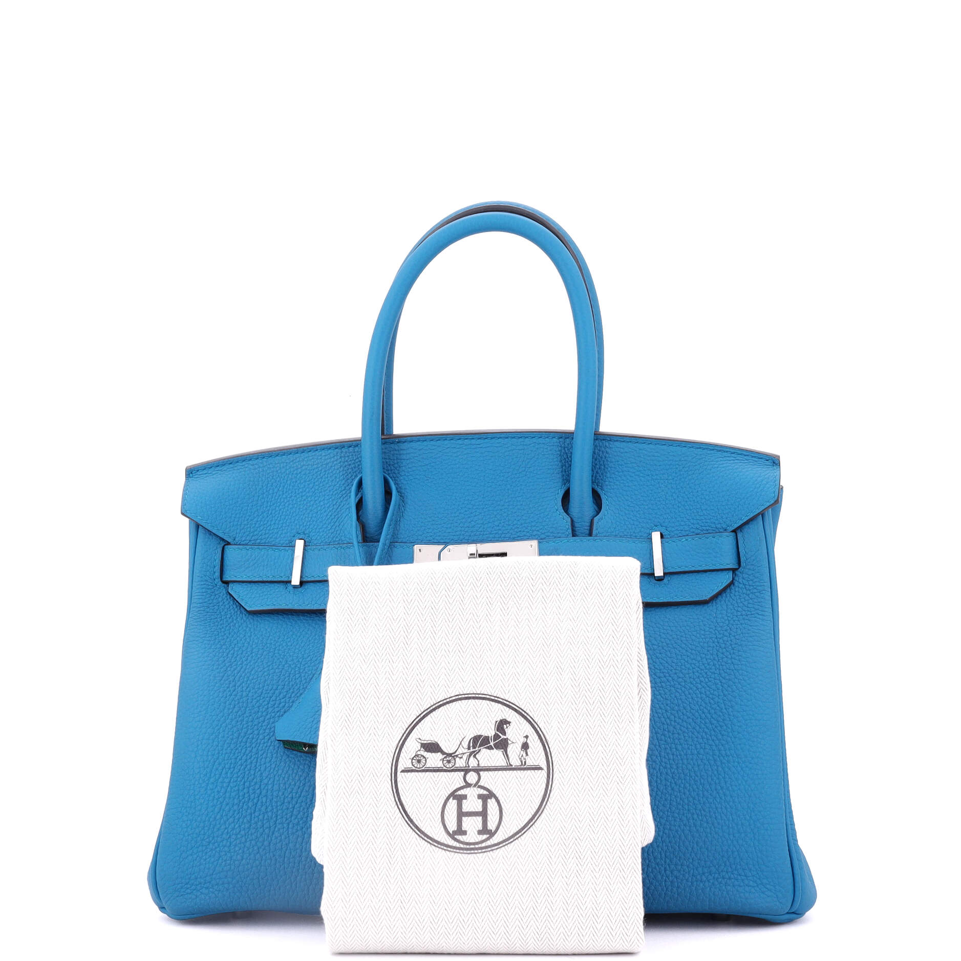 Hermes Birkin Handbag Verso Togo with Palladium Hardware 30