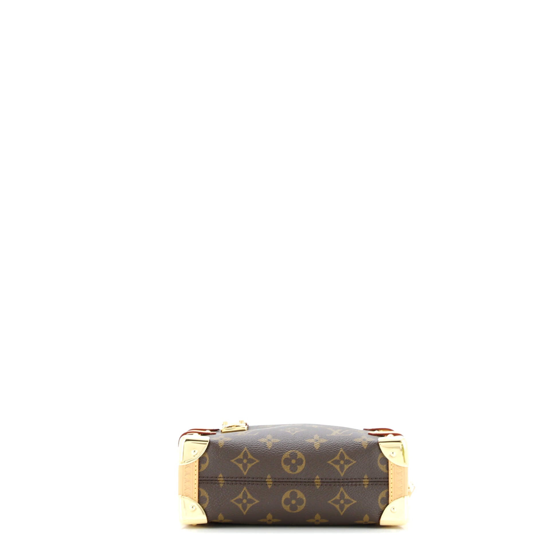 Louis Vuitton Side Trunk Handbag Monogram Canvas PM