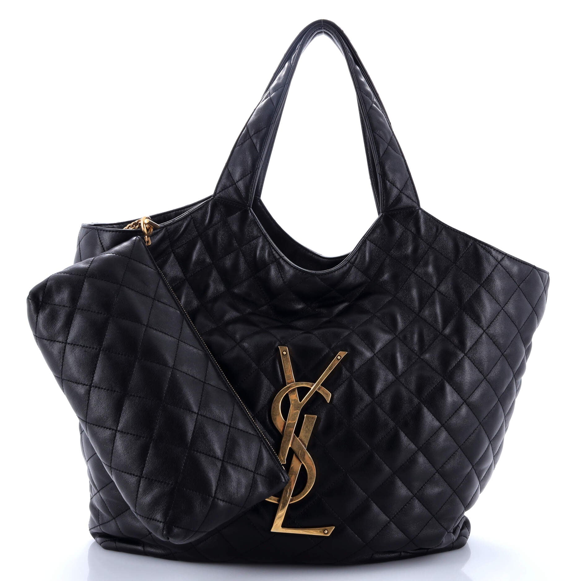 Saint Laurent Icare Shopping Tote Quilted Leather Maxi