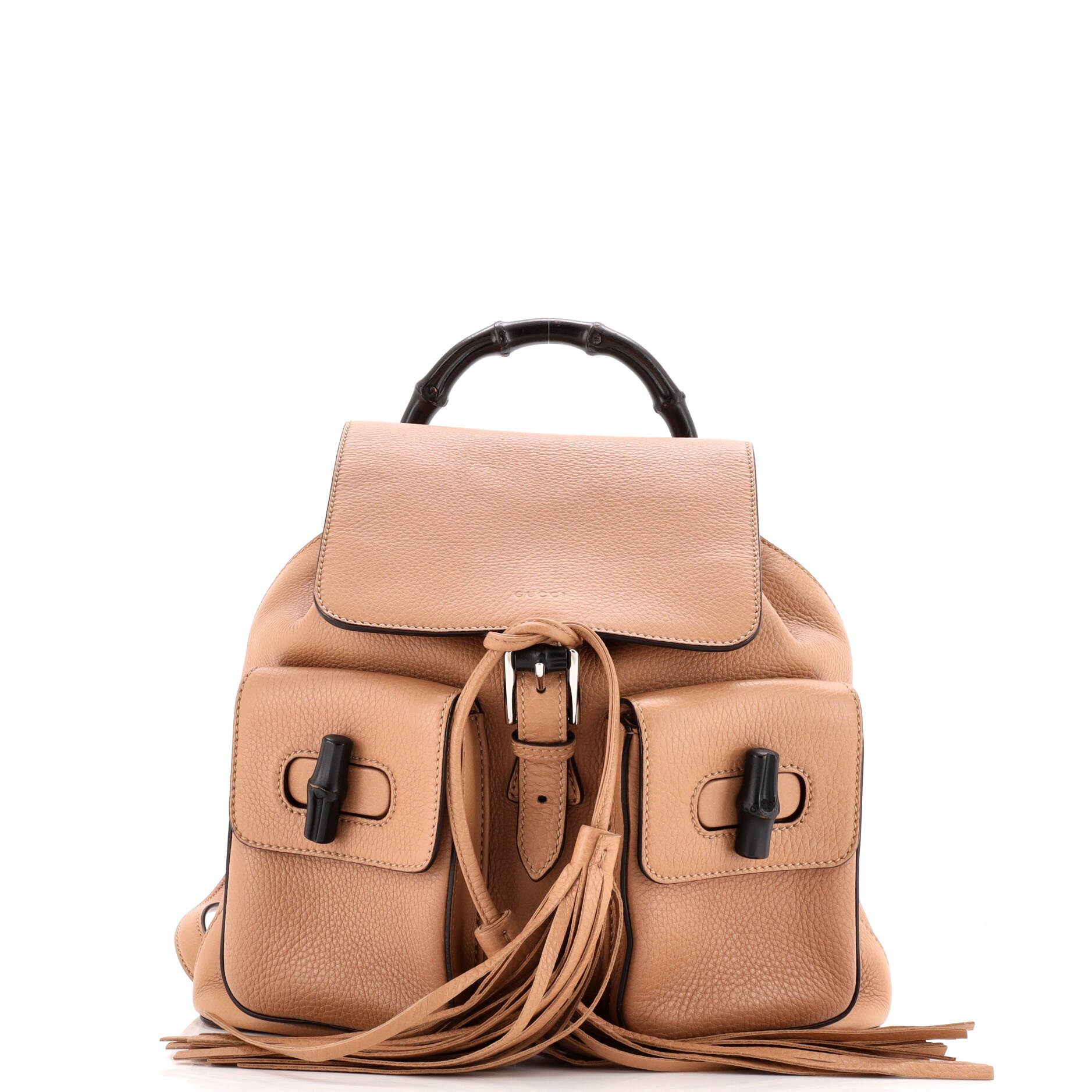 Gucci Bamboo Tassel Backpack Leather Medium