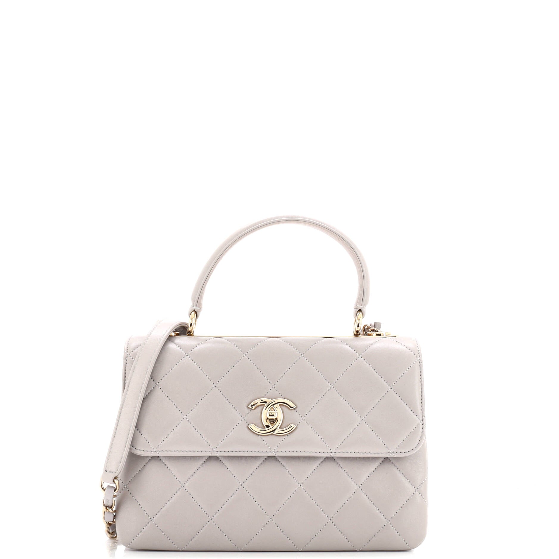 Chanel Trendy CC Top Handle Bag Quilted Lambskin Small