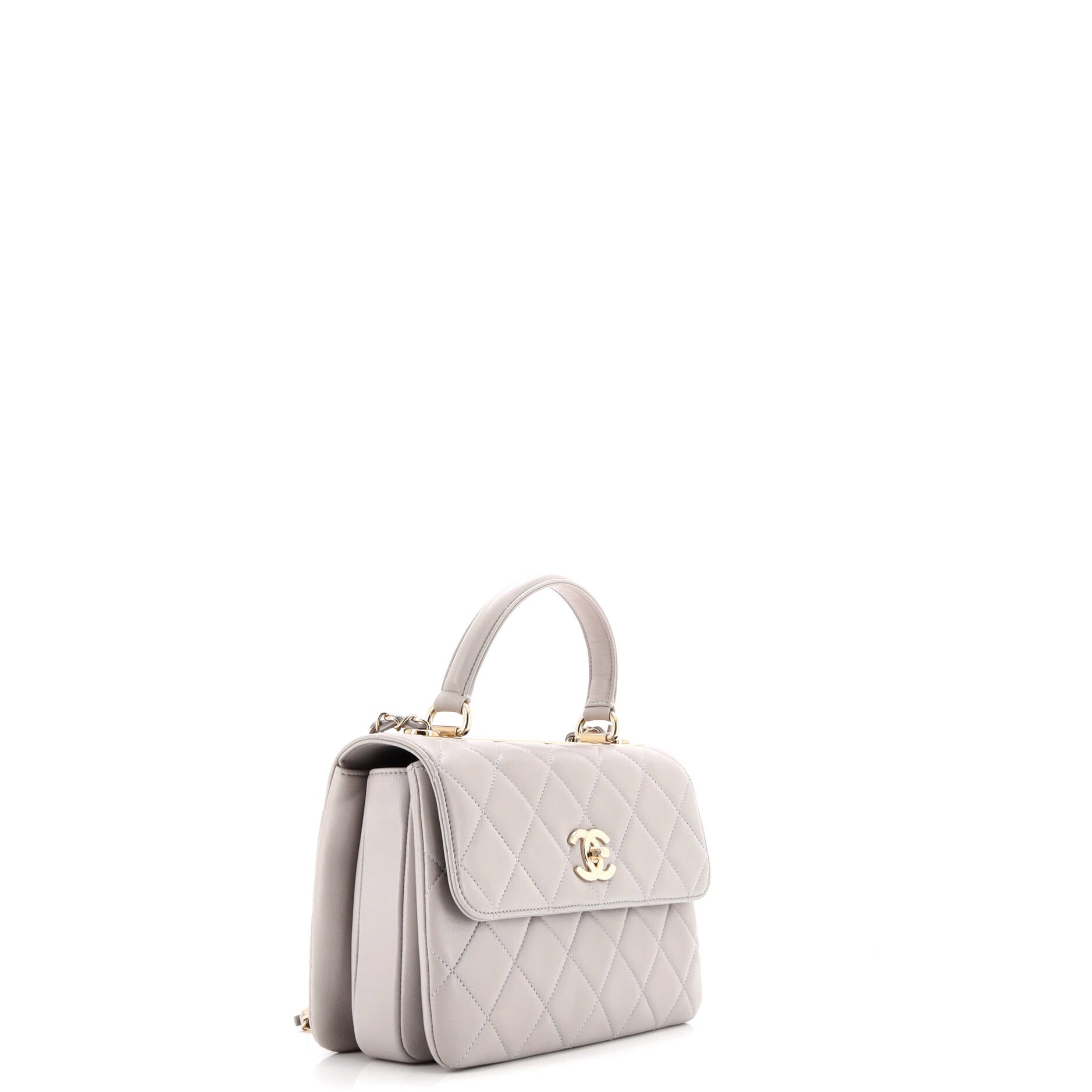 Chanel Trendy CC Top Handle Bag Quilted Lambskin Small