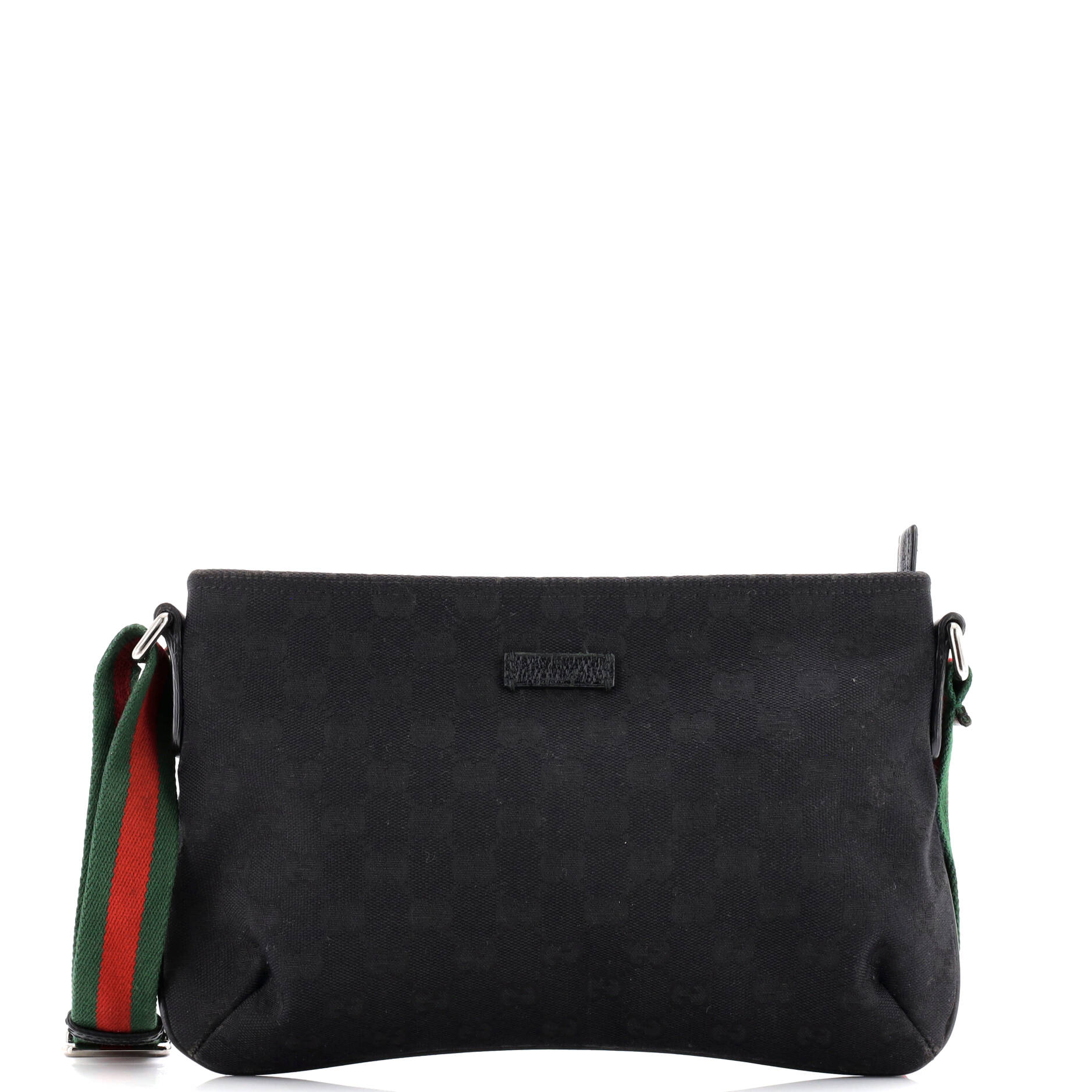 Gucci Web Strap Messenger Bag GG Canvas Small