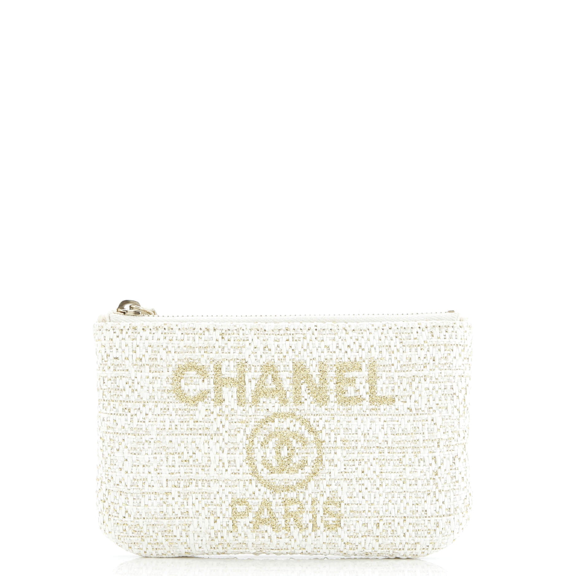 Chanel Deauville Pouch Raffia Mini