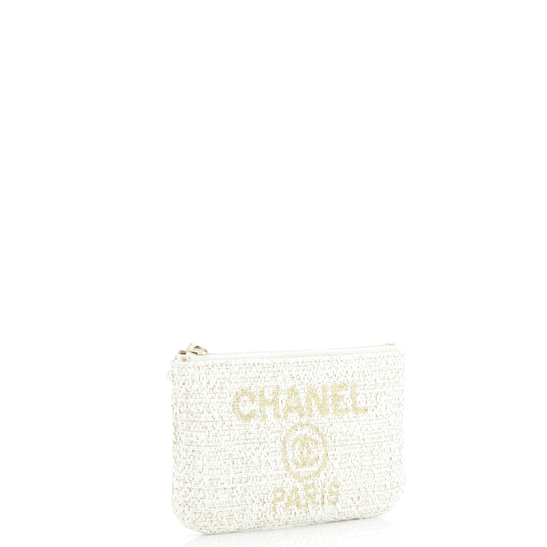 Chanel Deauville Pouch Raffia Mini