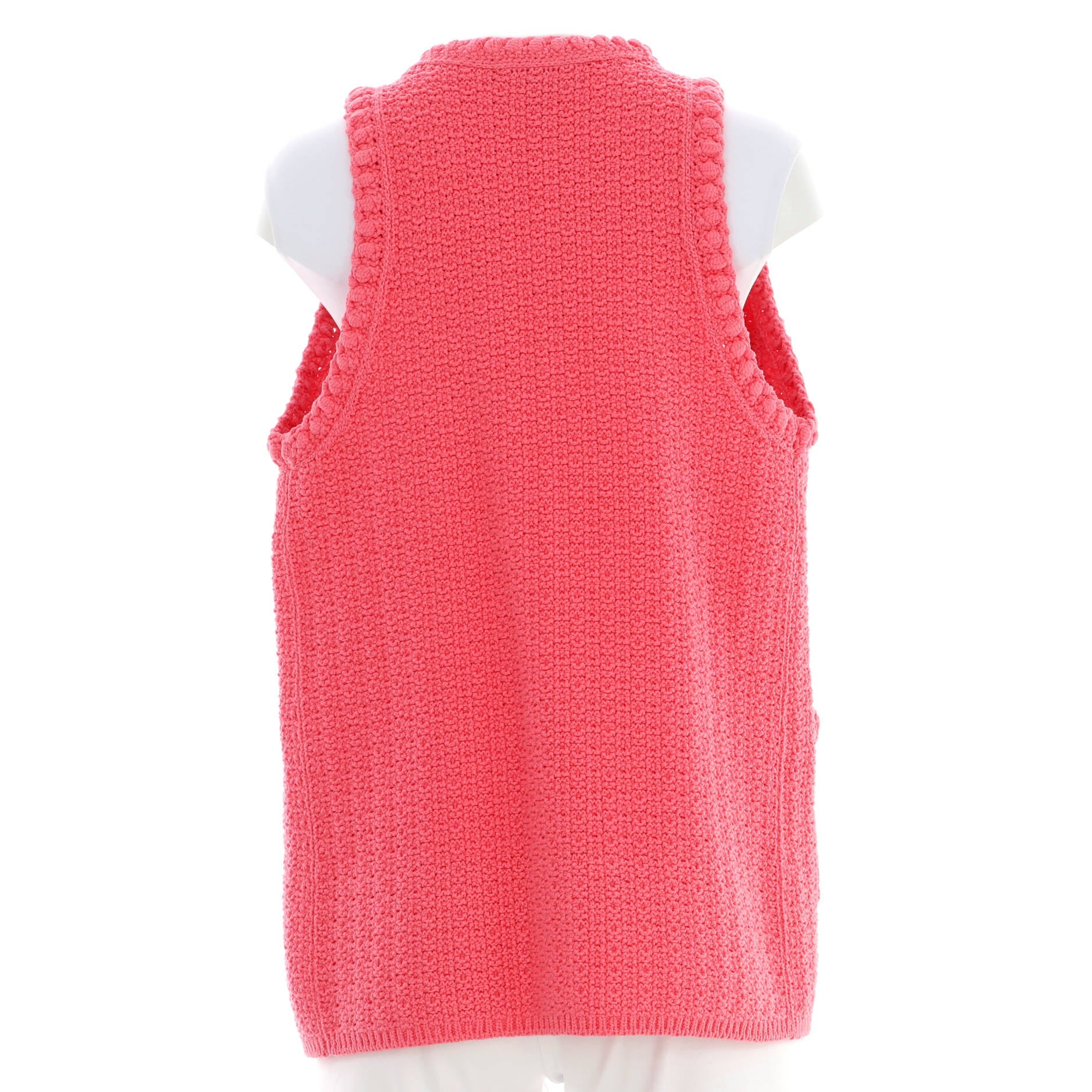 Chanel Women's Four Pocket Vest Cotton Blend