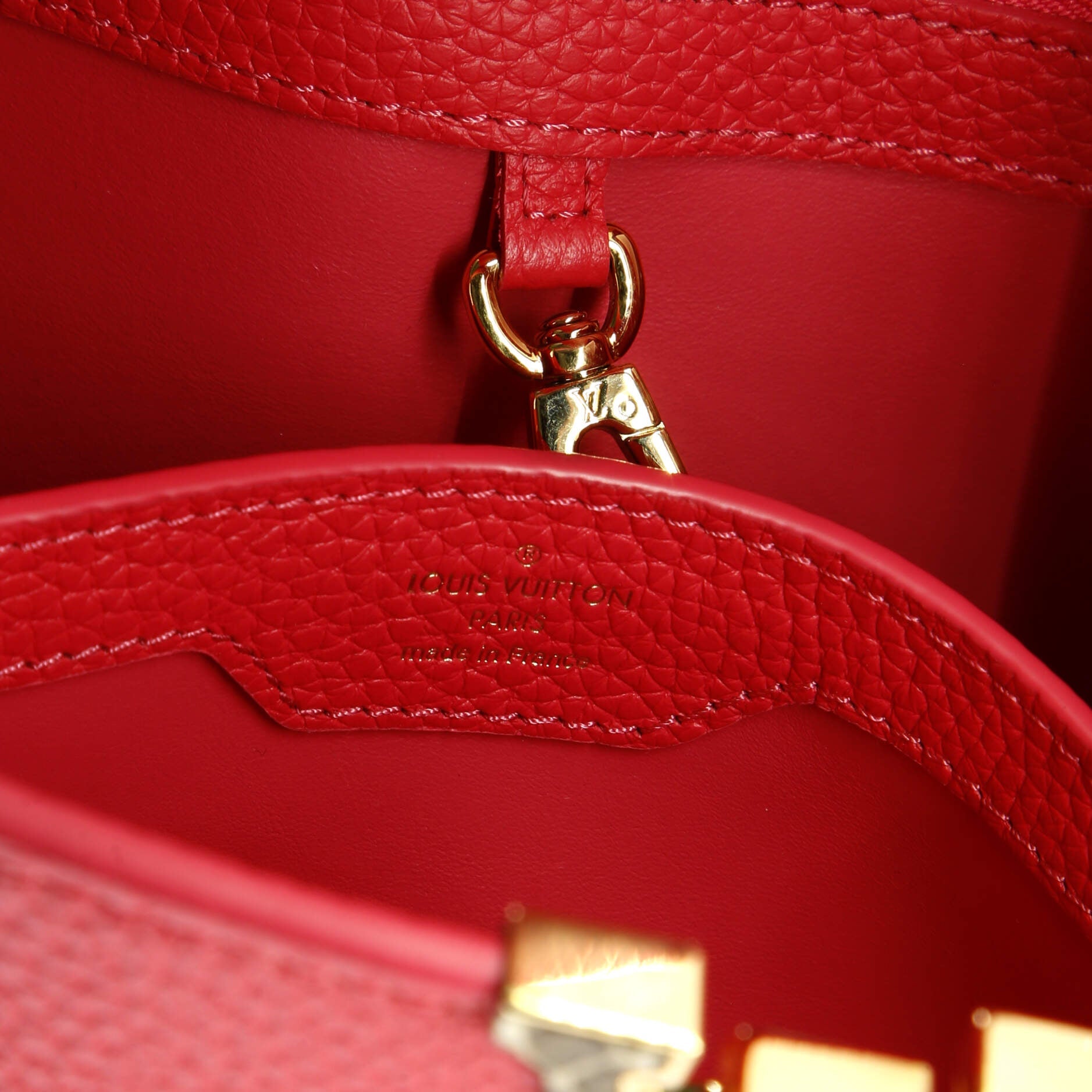 Louis Vuitton Capucines Bag Leather with Snakeskin BB