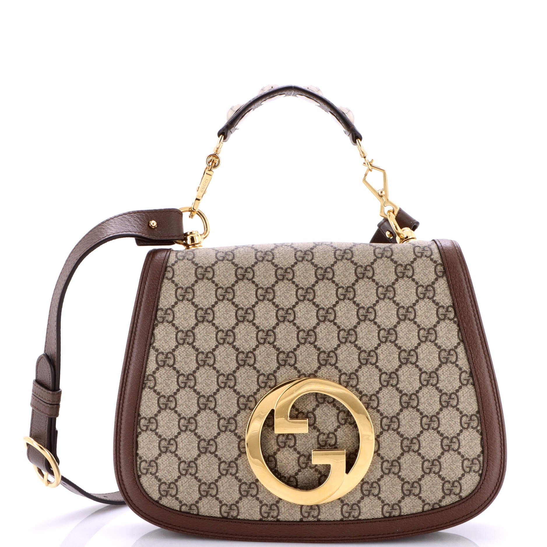 Gucci Blondie NM Top Handle Bag GG Coated Canvas Medium