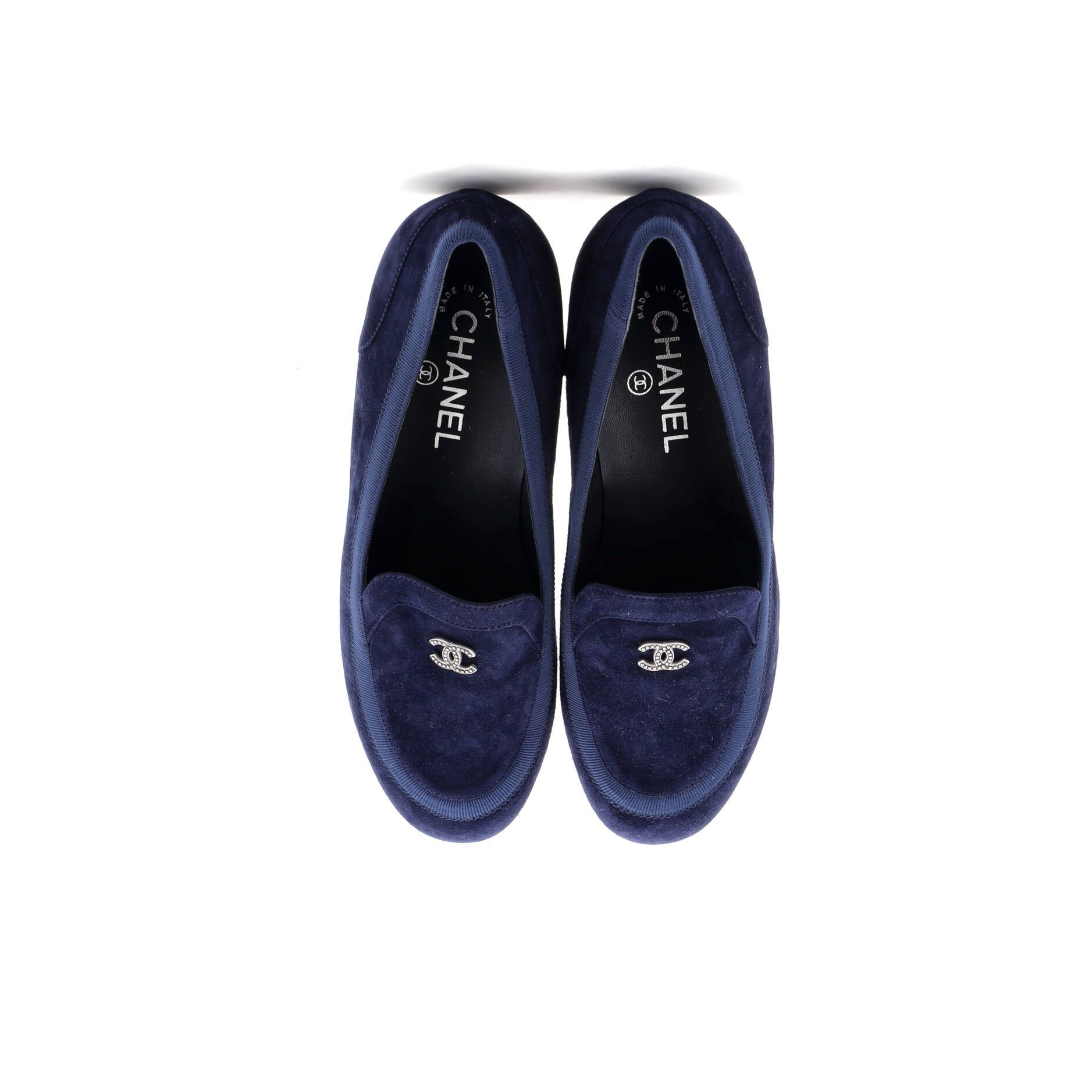 Chanel Women's CC Loafers Suede