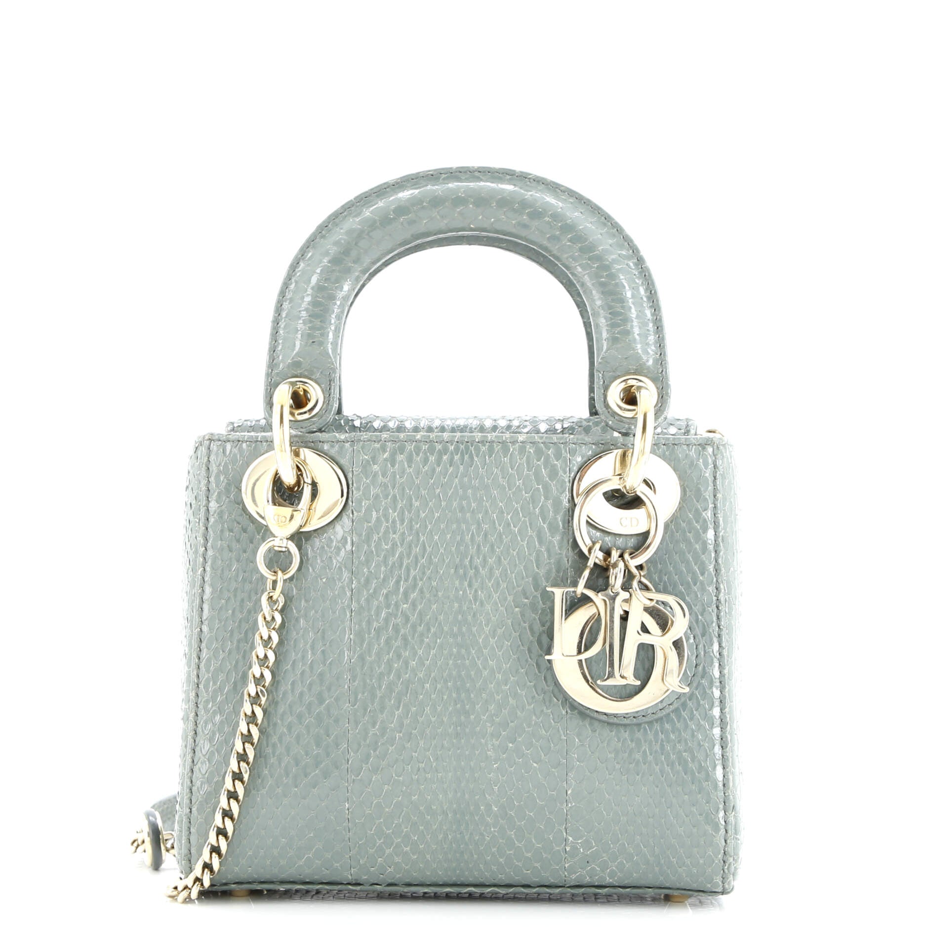 Christian Dior Lady Dior Chain Bag Python Mini