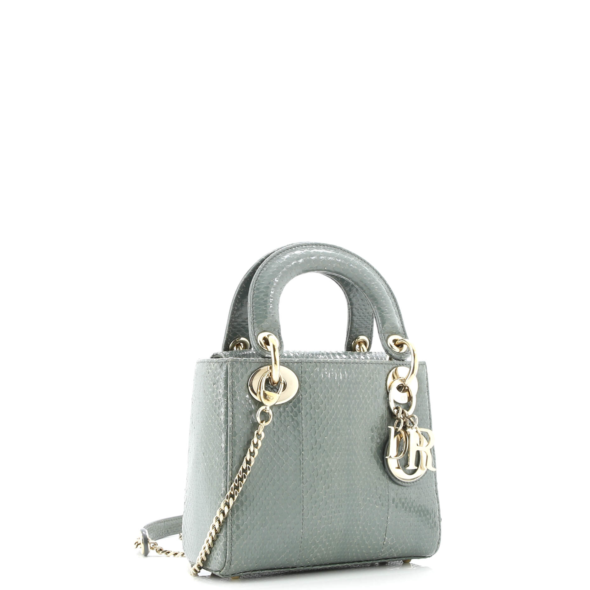 Christian Dior Lady Dior Chain Bag Python Mini