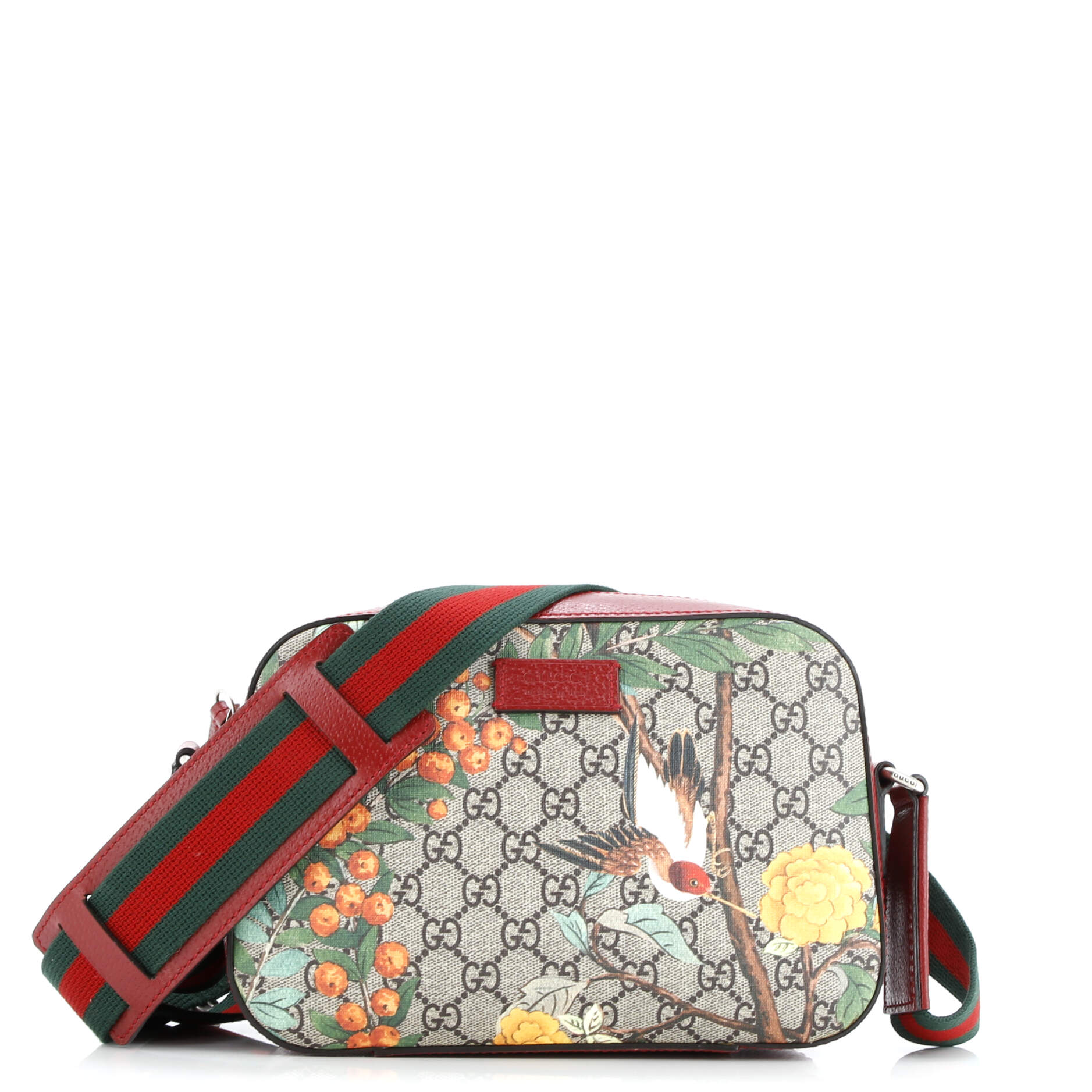 Gucci Camera Shoulder Bag Tian Print GG Coated Canvas Medium