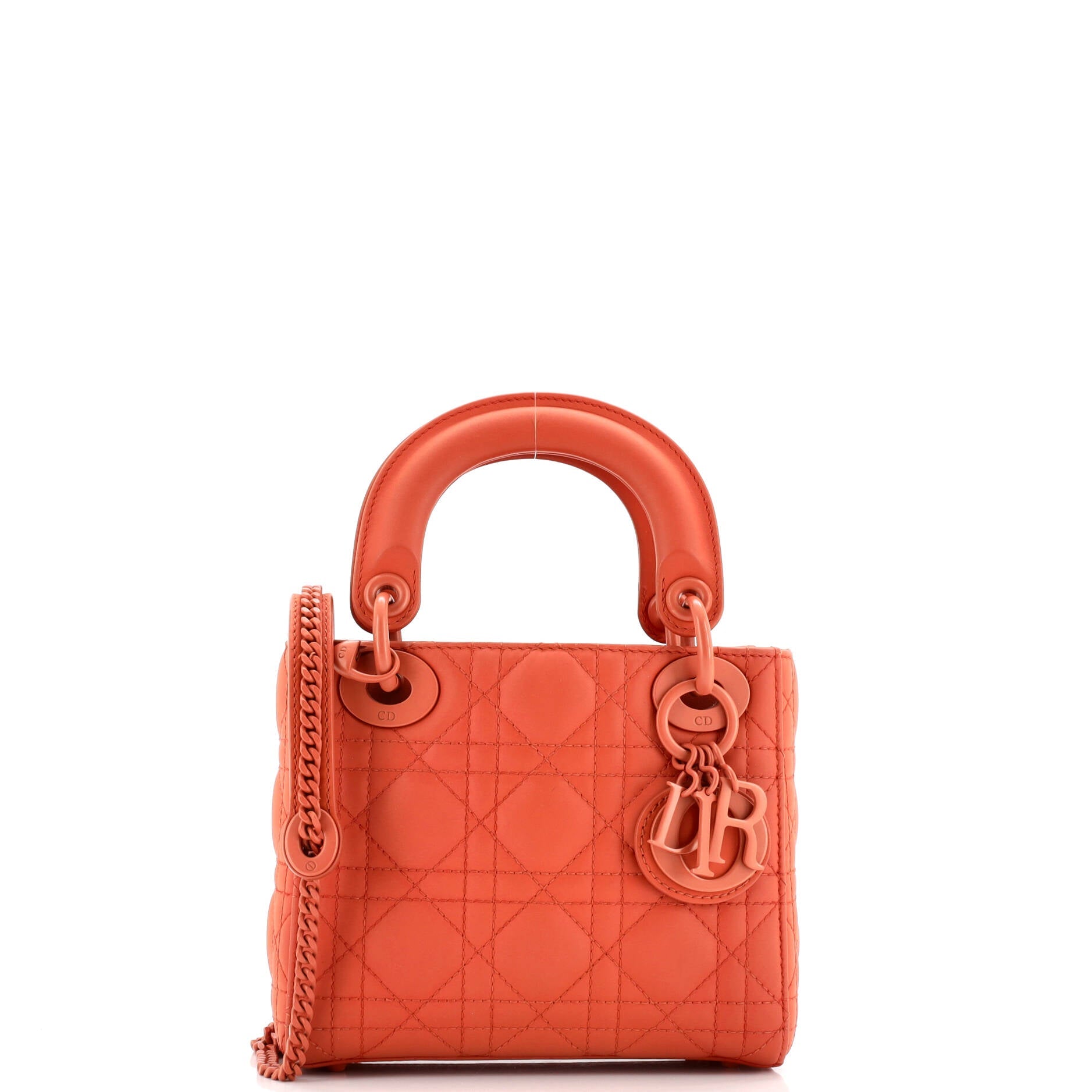 Christian Dior Ultra Matte Lady Dior Chain Bag Cannage Quilt Calfskin Mini