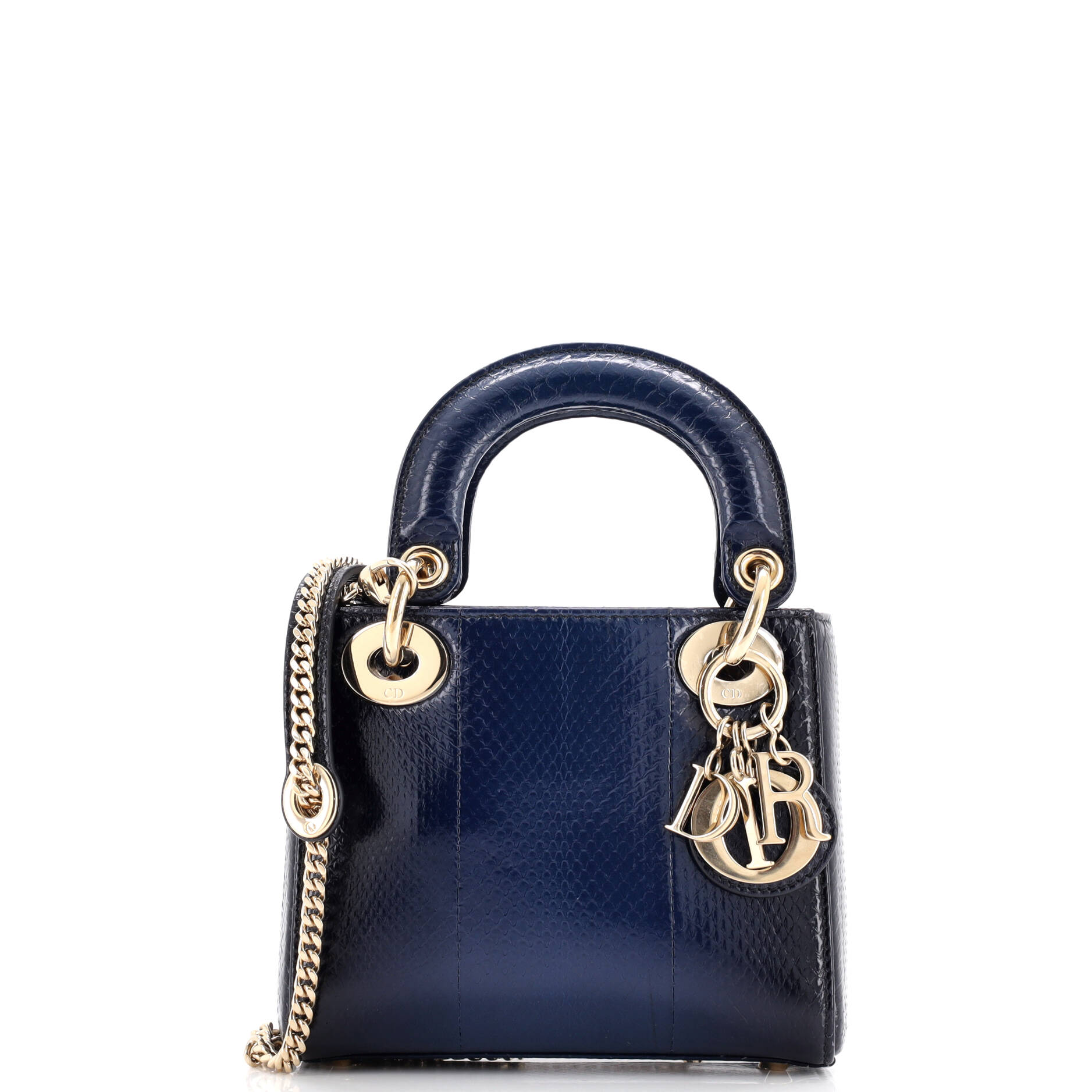 Christian Dior Lady Dior Chain Bag Python Mini