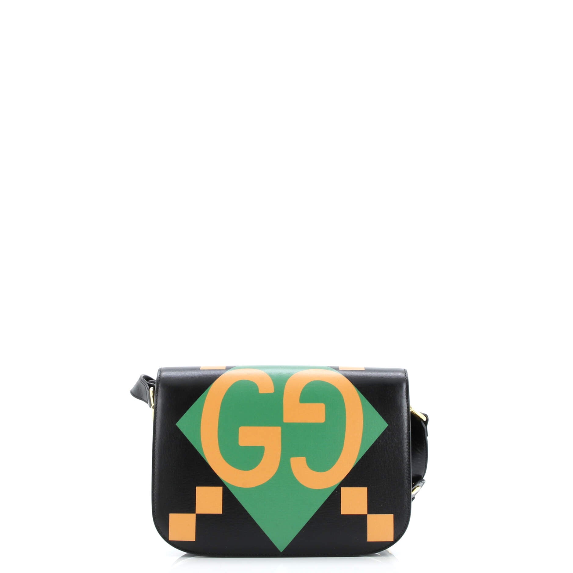 Gucci Horsebit 1955 Shoulder Bag Printed Leather Small