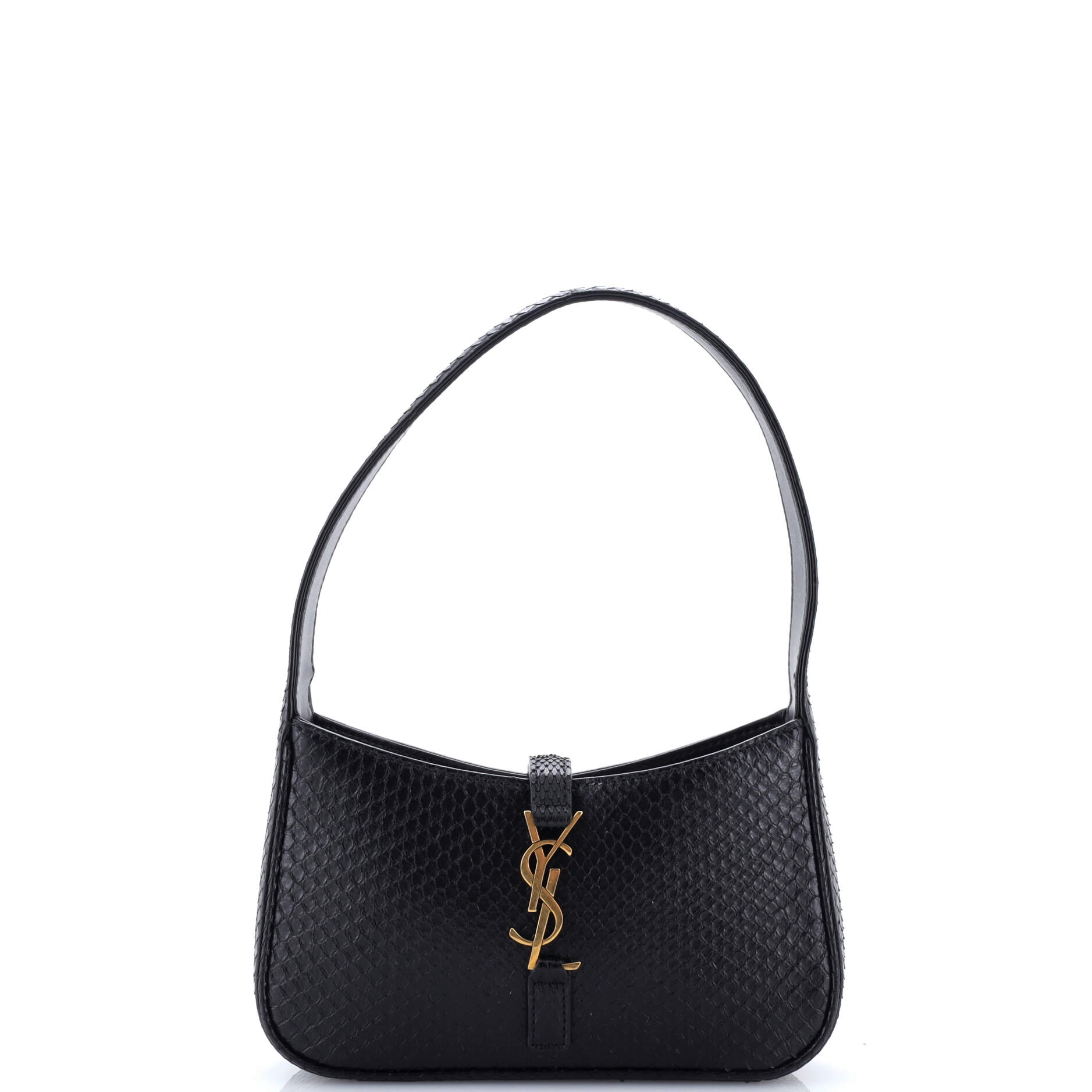 Saint Laurent Le 5 a 7 Hobo Snakeskin Mini