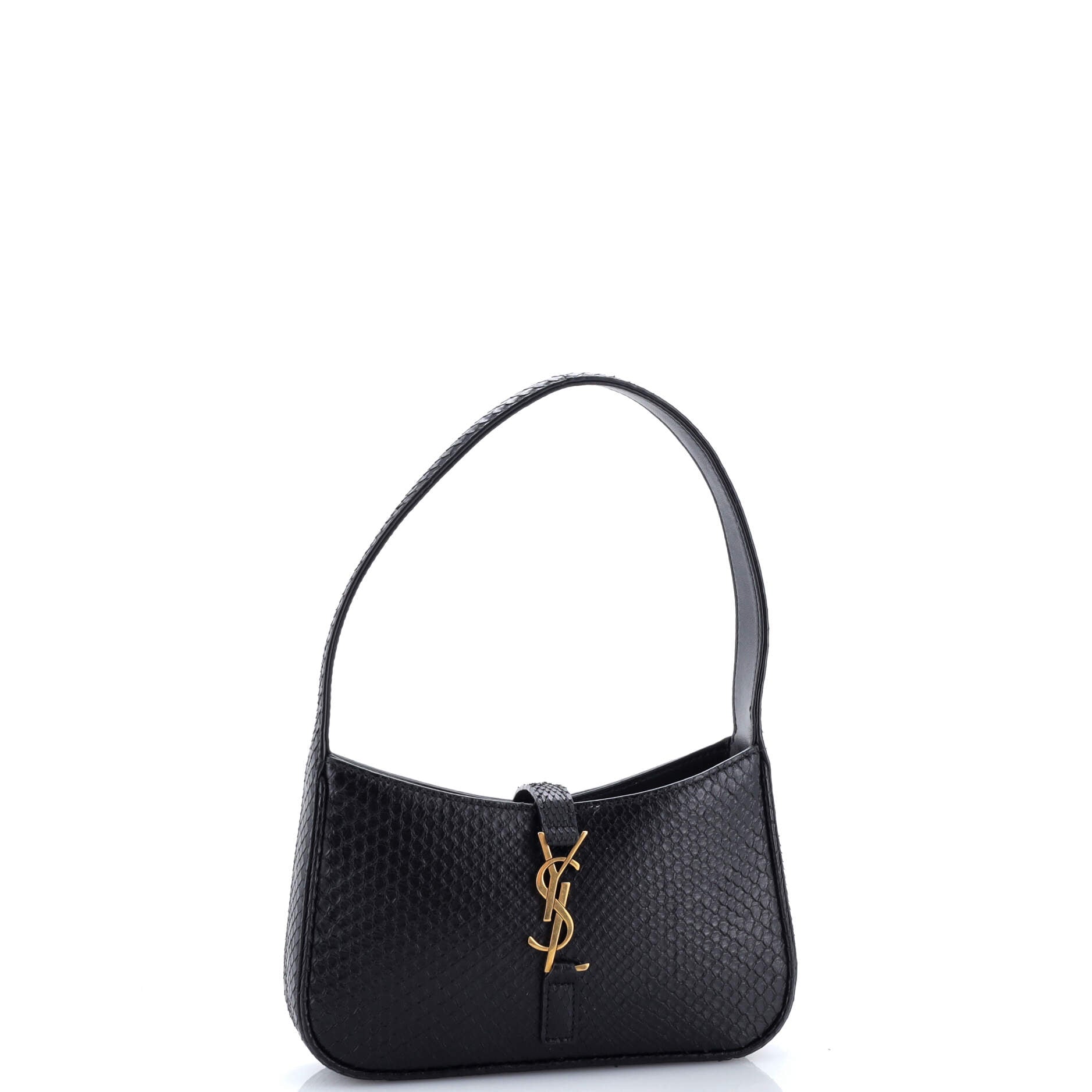 Saint Laurent Le 5 a 7 Hobo Snakeskin Mini