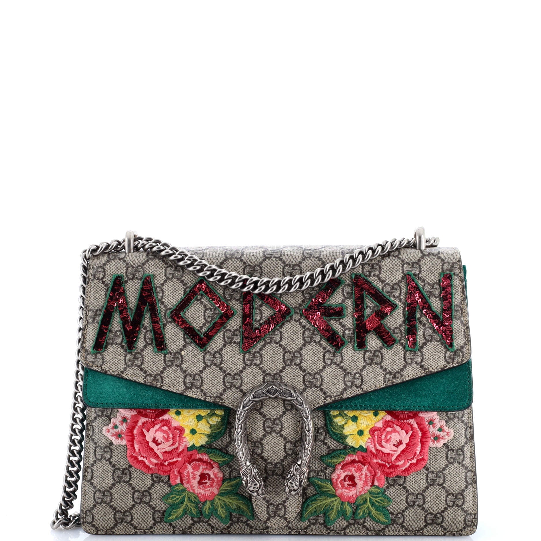 Gucci Dionysus Bag Embroidered GG Coated Canvas Medium