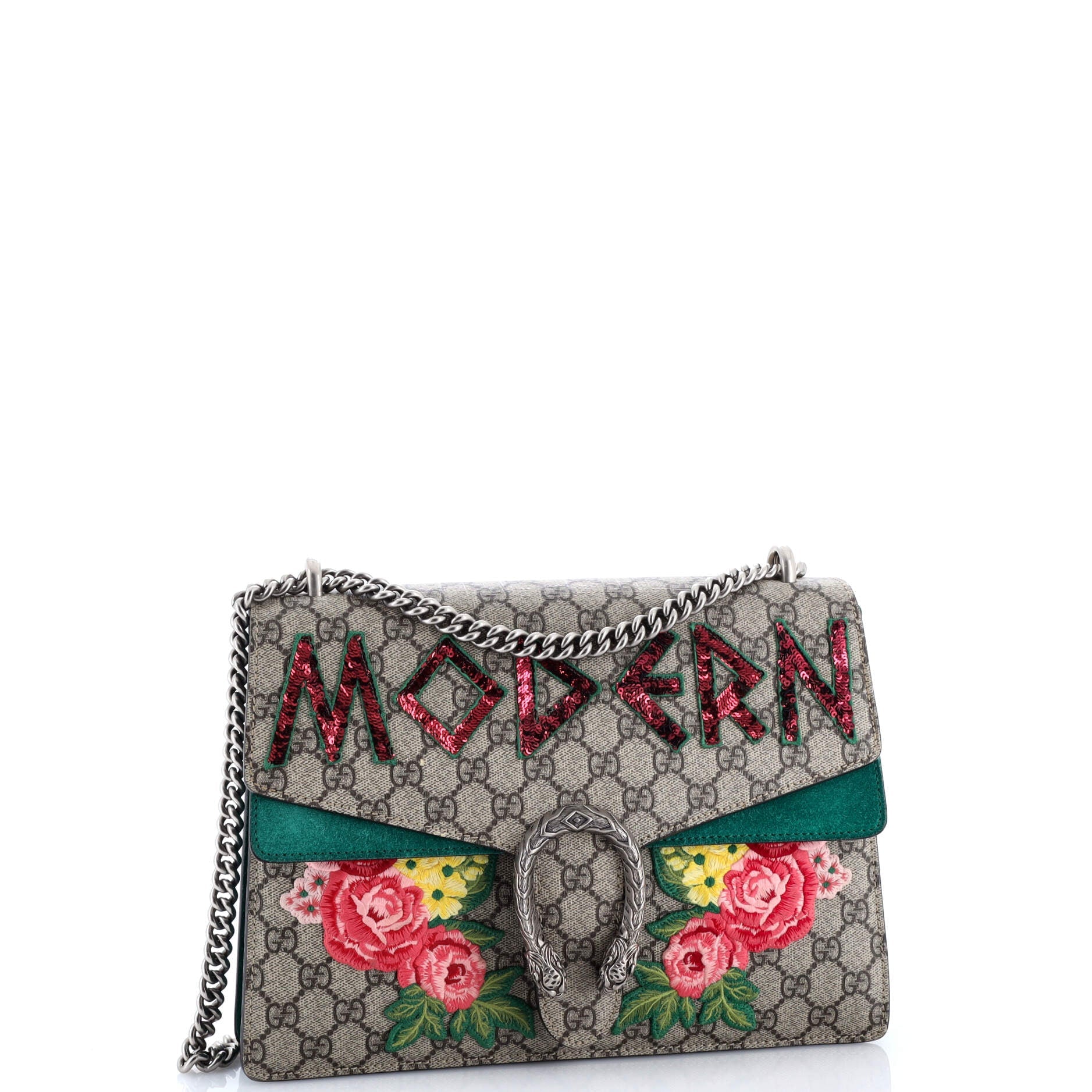 Gucci Dionysus Bag Embroidered GG Coated Canvas Medium