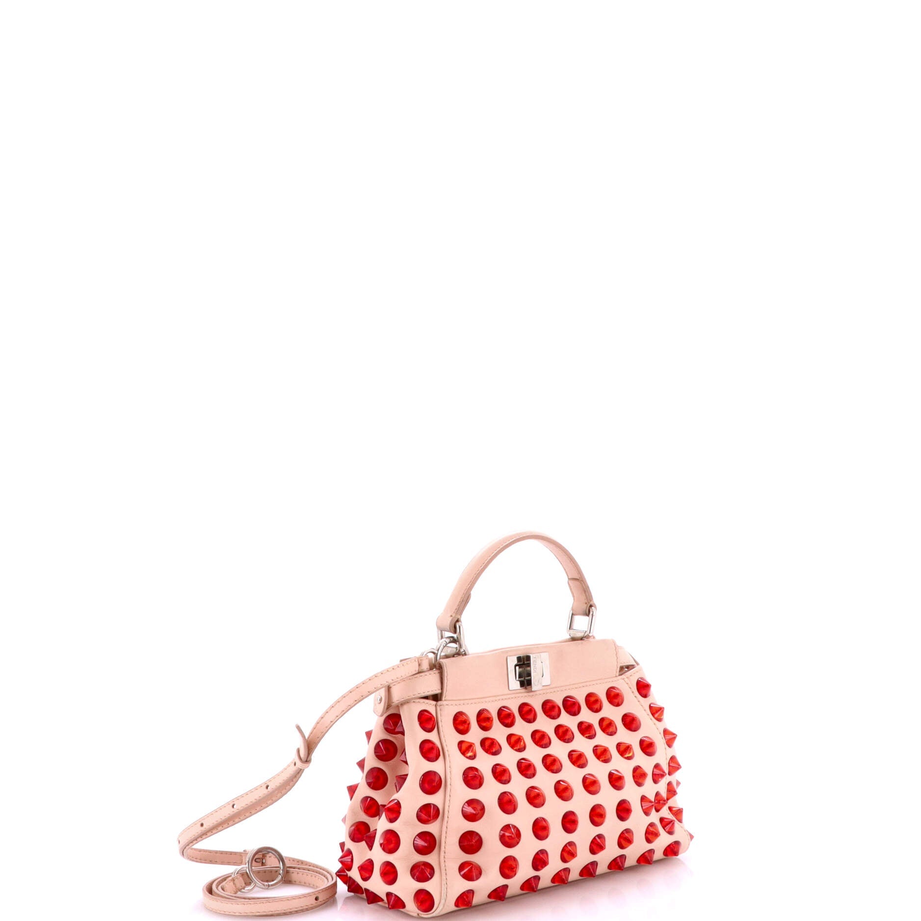 Fendi Peekaboo Bag Studded Leather Mini