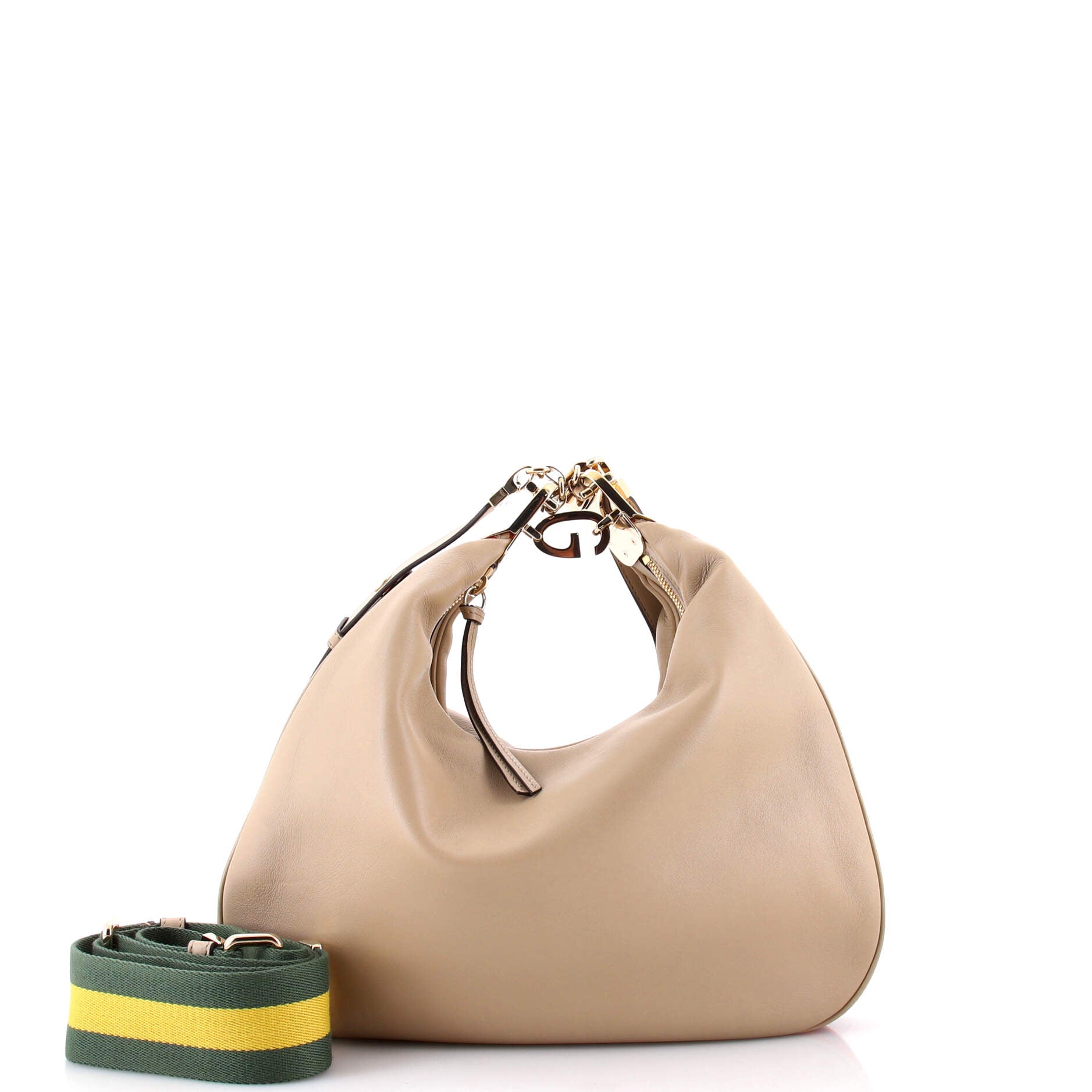 Gucci Attache Shoulder Bag Leather Large