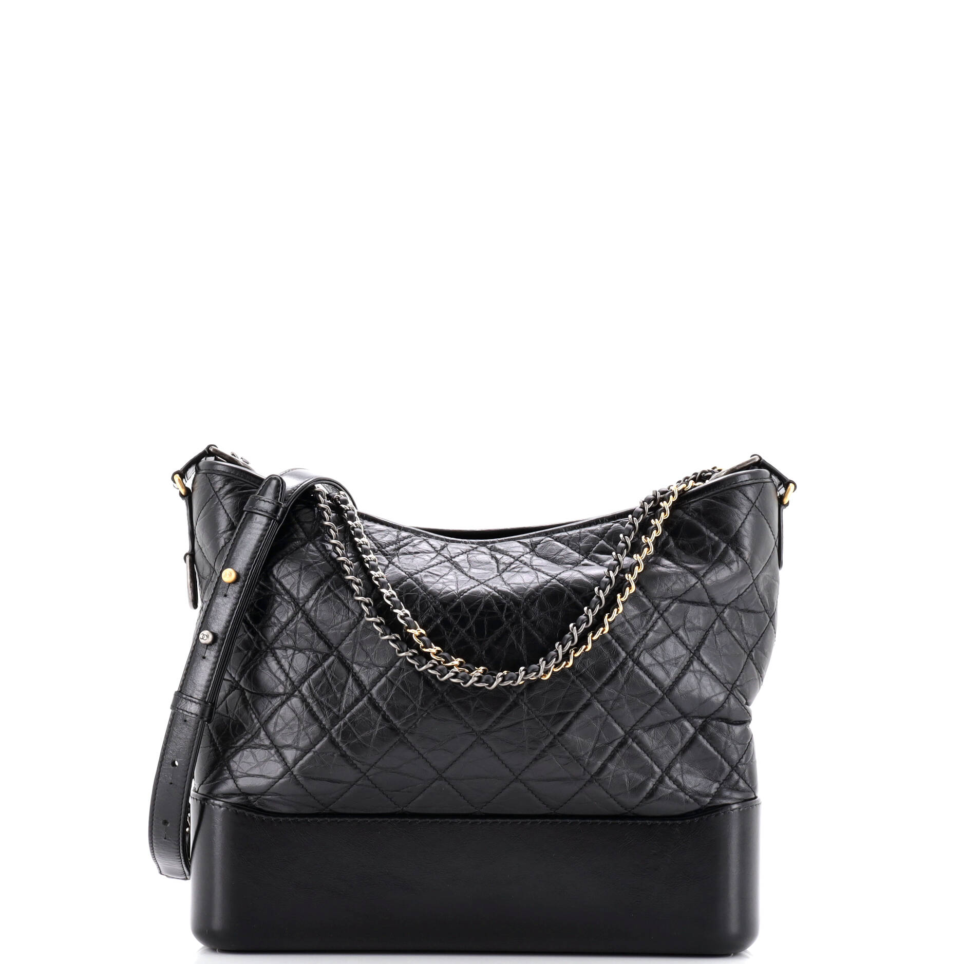 Chanel Gabrielle Hobo Quilted Aged Calfskin Large